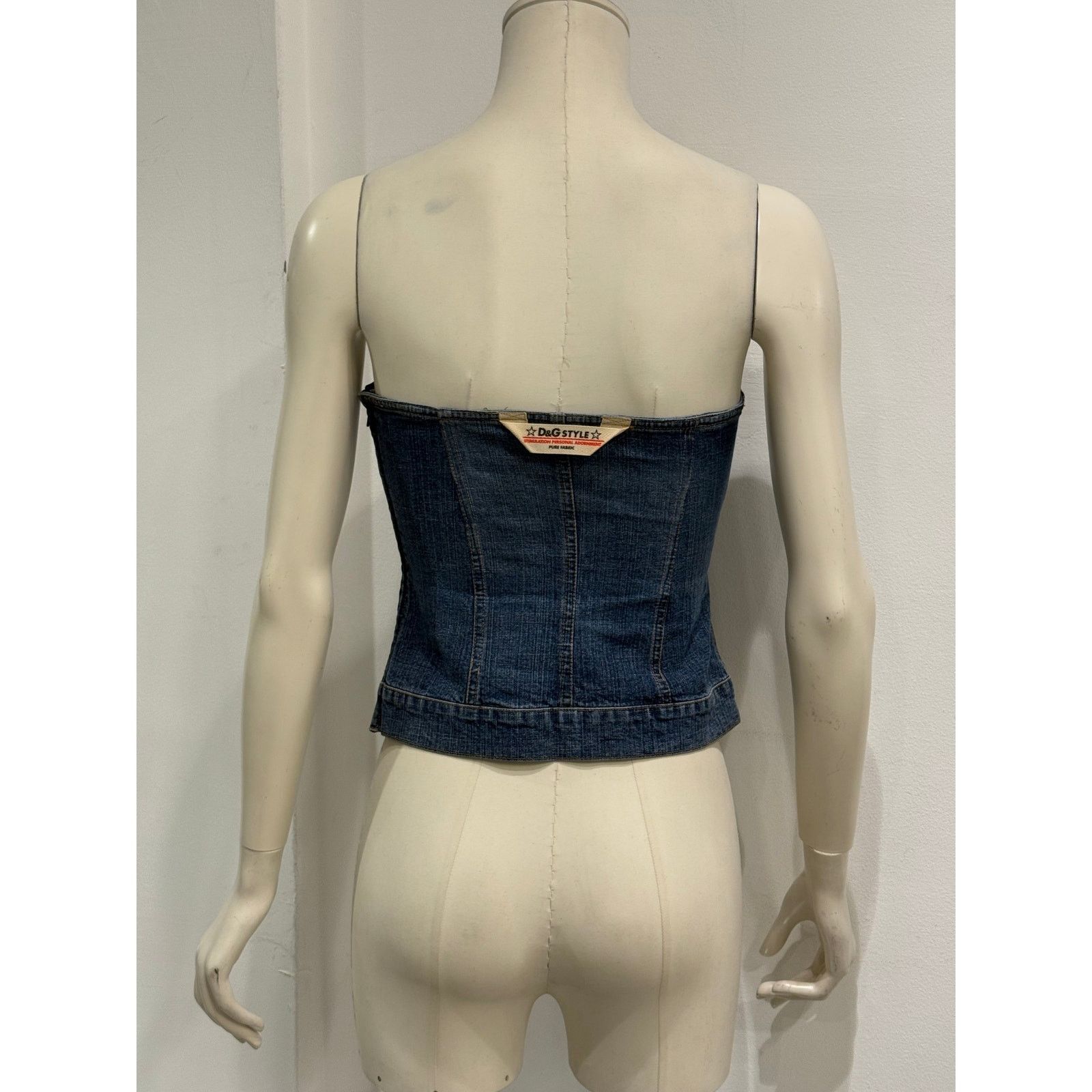 Dolce & Gabbana 2000s Dolce & Gabbana denim pocket corset Size S / US 4 / IT 40 - 8 Thumbnail
