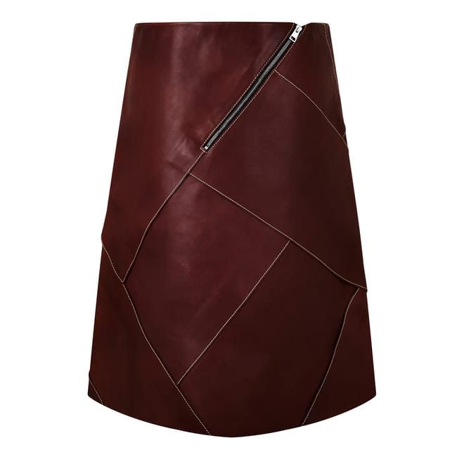 Bottega Veneta Bottega Veneta Bv Skirt in Red Size 27" / US 4 / IT 40 - 2 Thumbnail