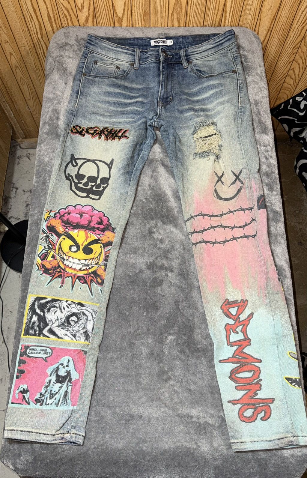 Other Sugarhill See No Evil Skinny Jeans Size 32 Size US 32 / EU 48 - 1 Thumbnail
