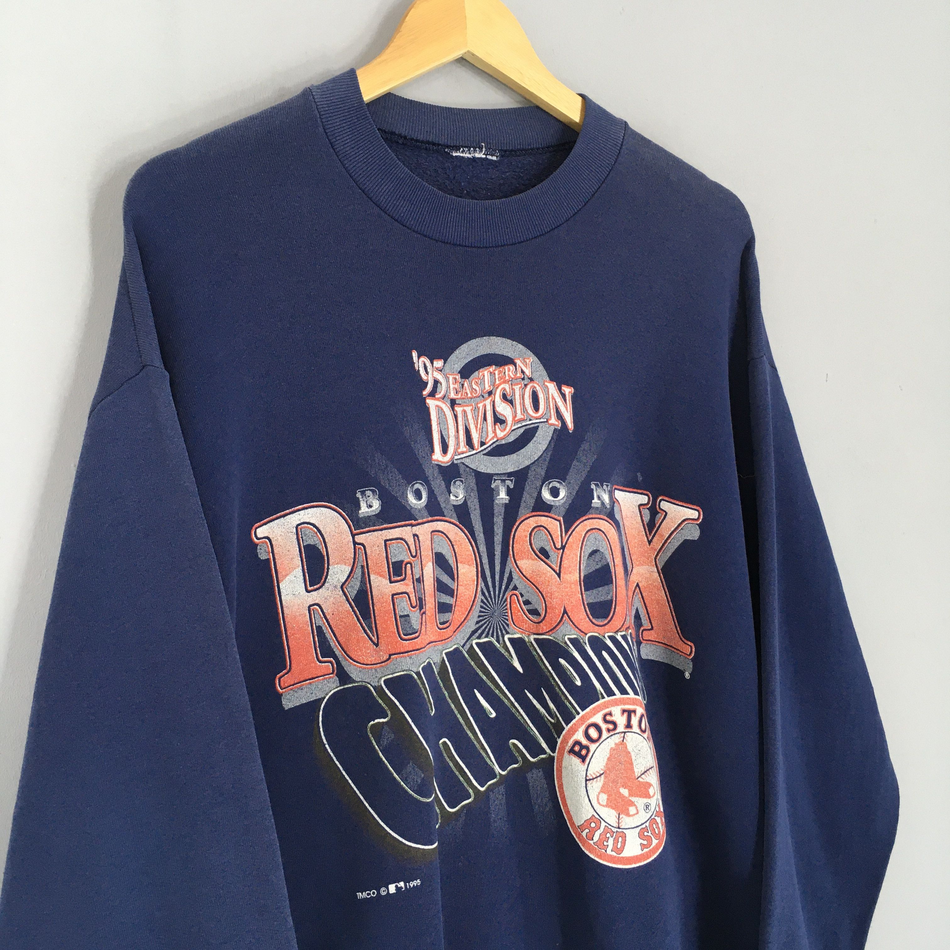 MLB × Vintage Vintage 90s Boston Red Sox MLB Sweatshirt Large Size US L / EU 52-54 / 3 - 3 Thumbnail