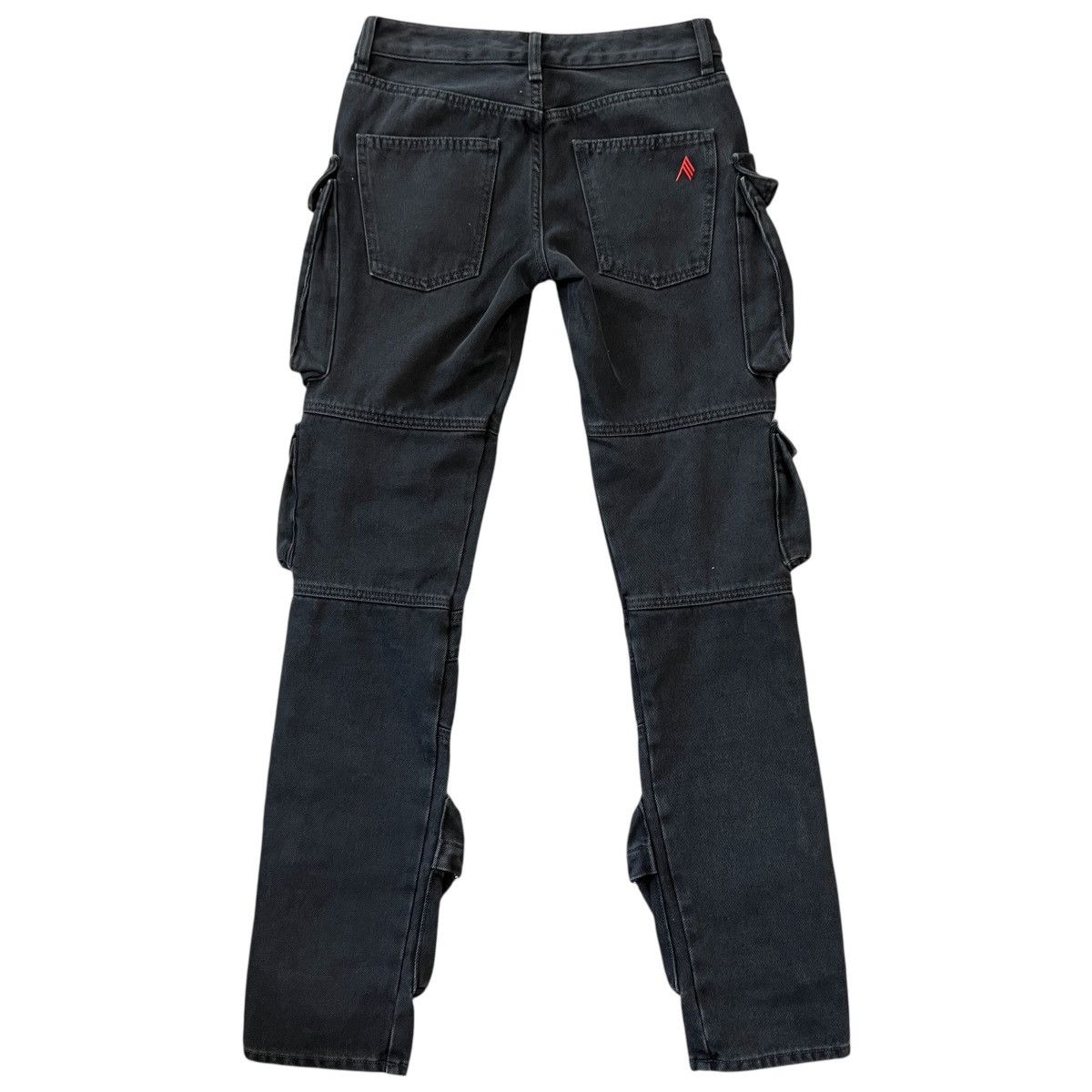 The Attico The Attico Mid-Rise Straight Cargo Jeans Size 24" / US 00 / IT 34 - 6 Thumbnail