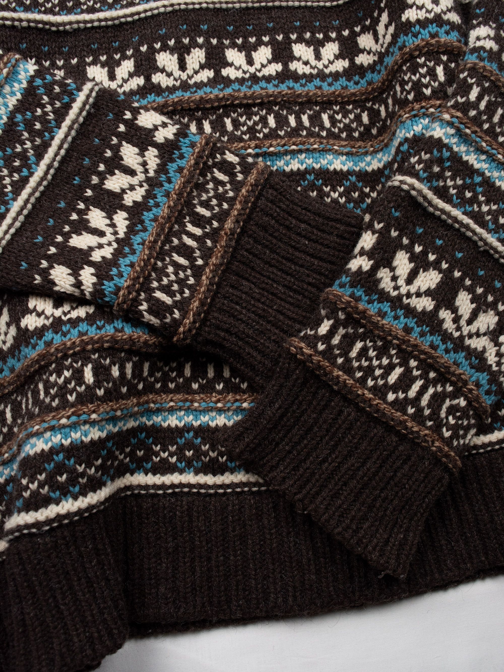 Junya Watanabe Junya Watanabe MAN - A/W 2003 - fair isle wool sweater Size US S / EU 44-46 / 1 - 5 Thumbnail