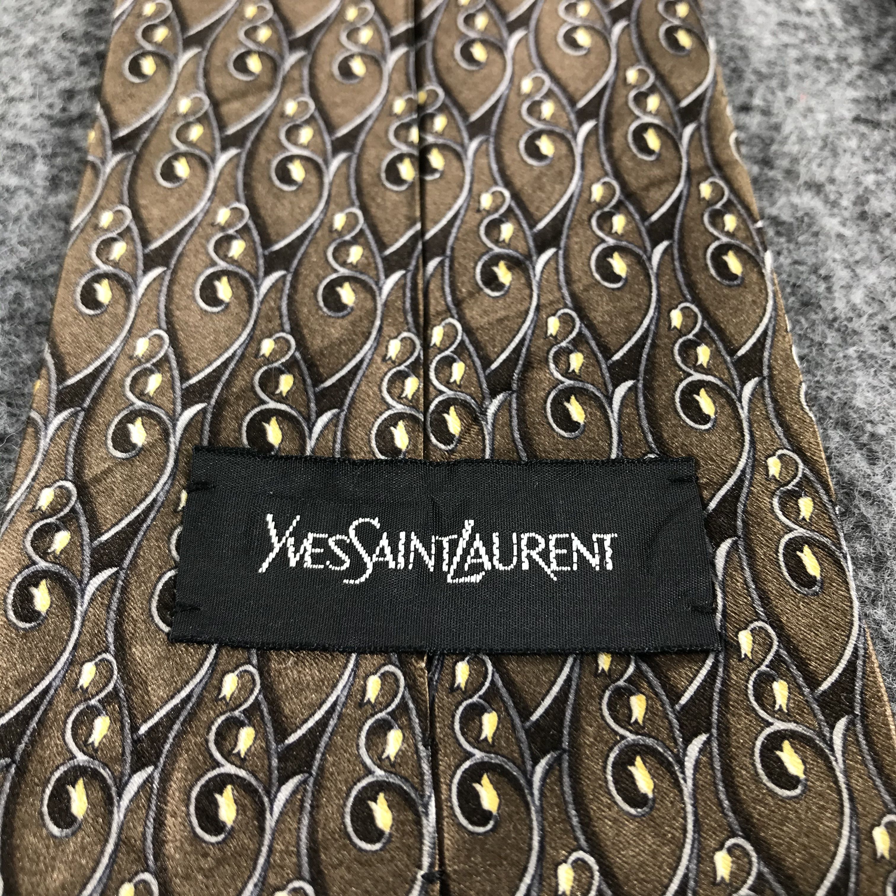 Vintage × Yves Saint Laurent Vintage Yves Saint Laurent Silk Neck Ties T16 Size ONE SIZE - 3 Thumbnail