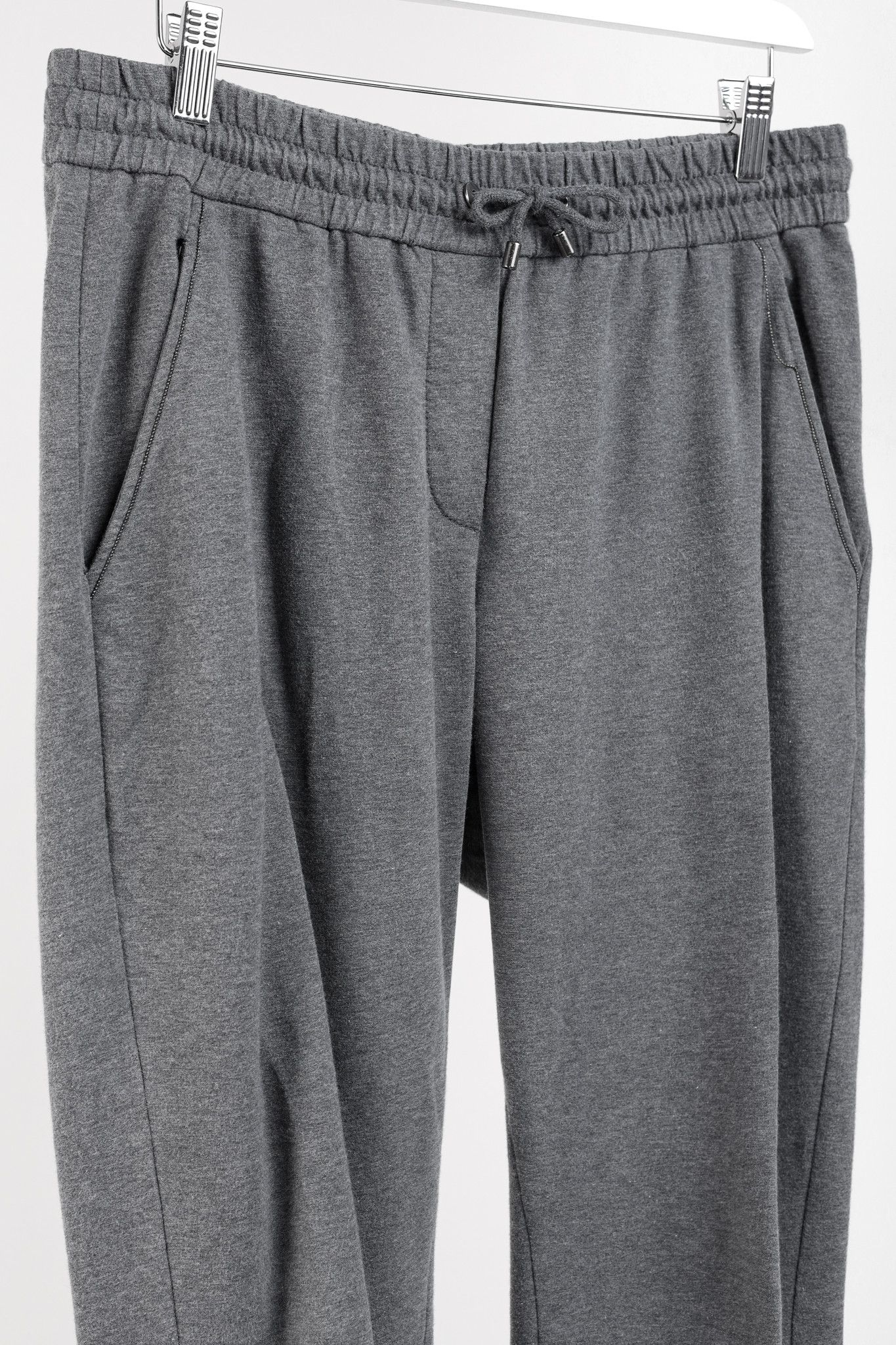 Brunello Cucinelli Brunello Cucinelli SS20 Cotton Jersey Monili-Bead Sweatpants Size 31" - 3 Thumbnail