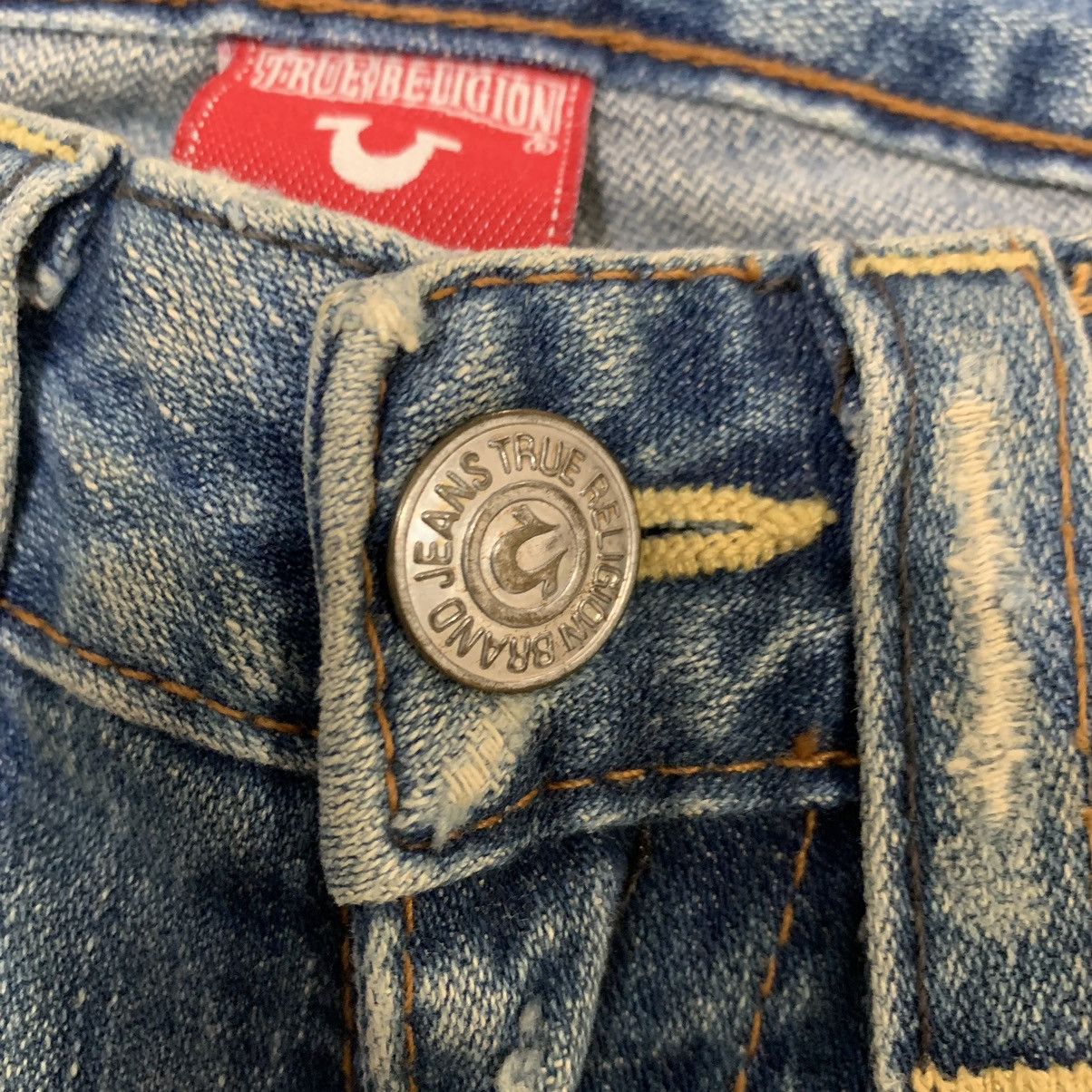 True Religion True Religion Section Joey Patch Distressed Bootcut Jeans Size 27" / US 4 / IT 40 - 7 Thumbnail