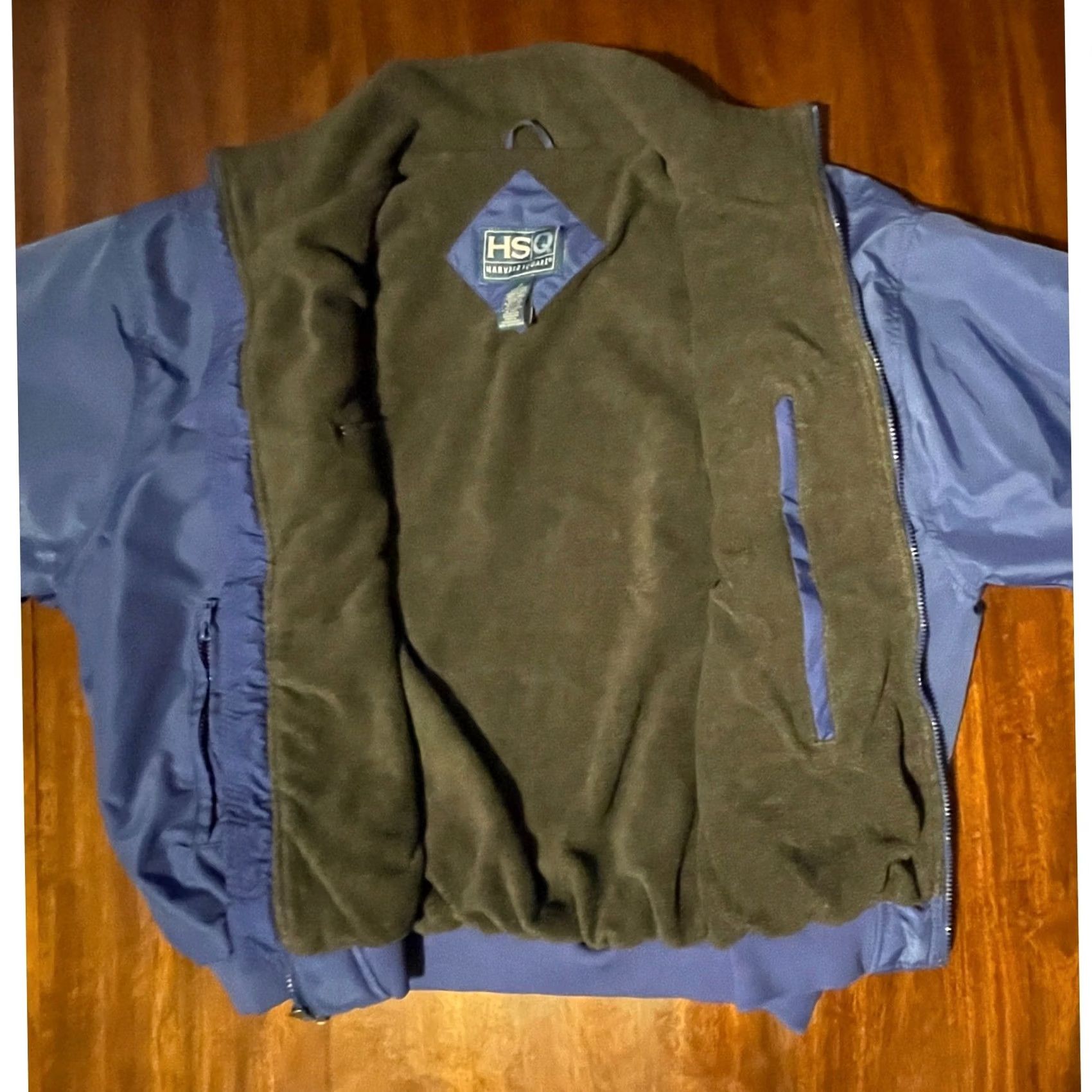 Vintage VINTAGE Harvard Square HSQ Boeing Windbreaker Jacket Mens XL Blue Full Zip Lined Pockets Embroidered Zipper Size US XL / EU 56 / 4 - 3 Thumbnail