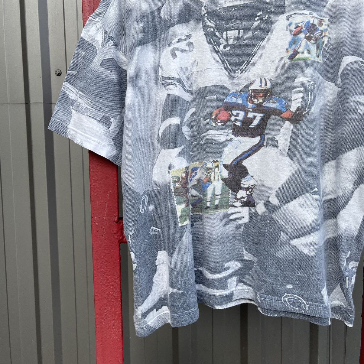 NFL × Vintage VINTAGE 90s ALL OVER PRINT TEE T-SHIRT BOXY NFL Size US L / EU 52-54 / 3 - 3 Thumbnail