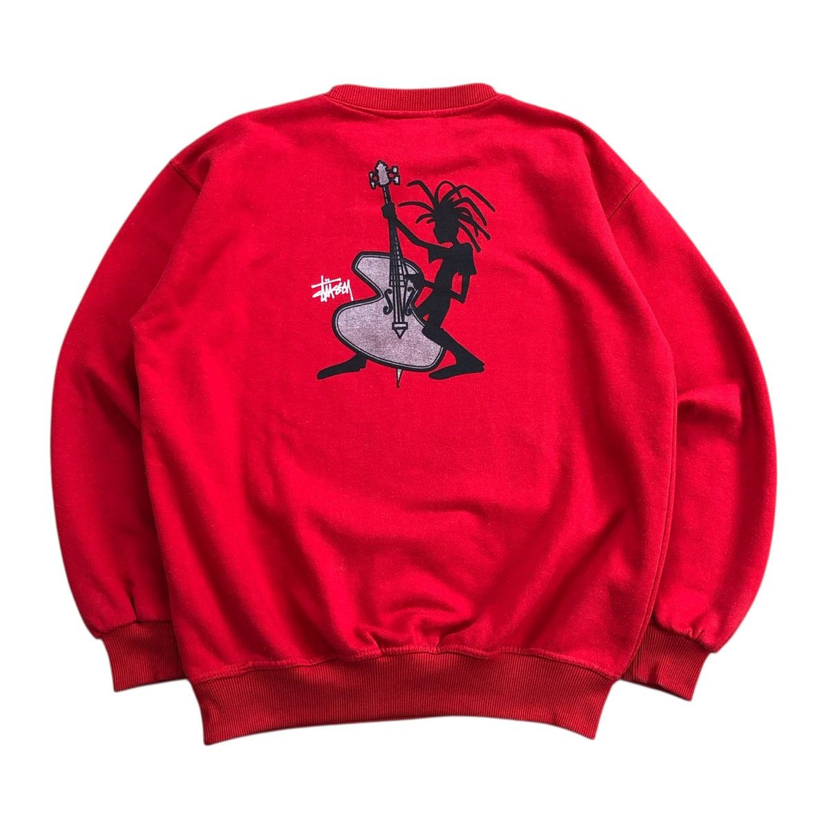 Stussy 🇺🇸 Vintage 80s Stussy Rastaman Reggae Silhouette Sweatshirt Size US L / EU 52-54 / 3 - 1 Thumbnail