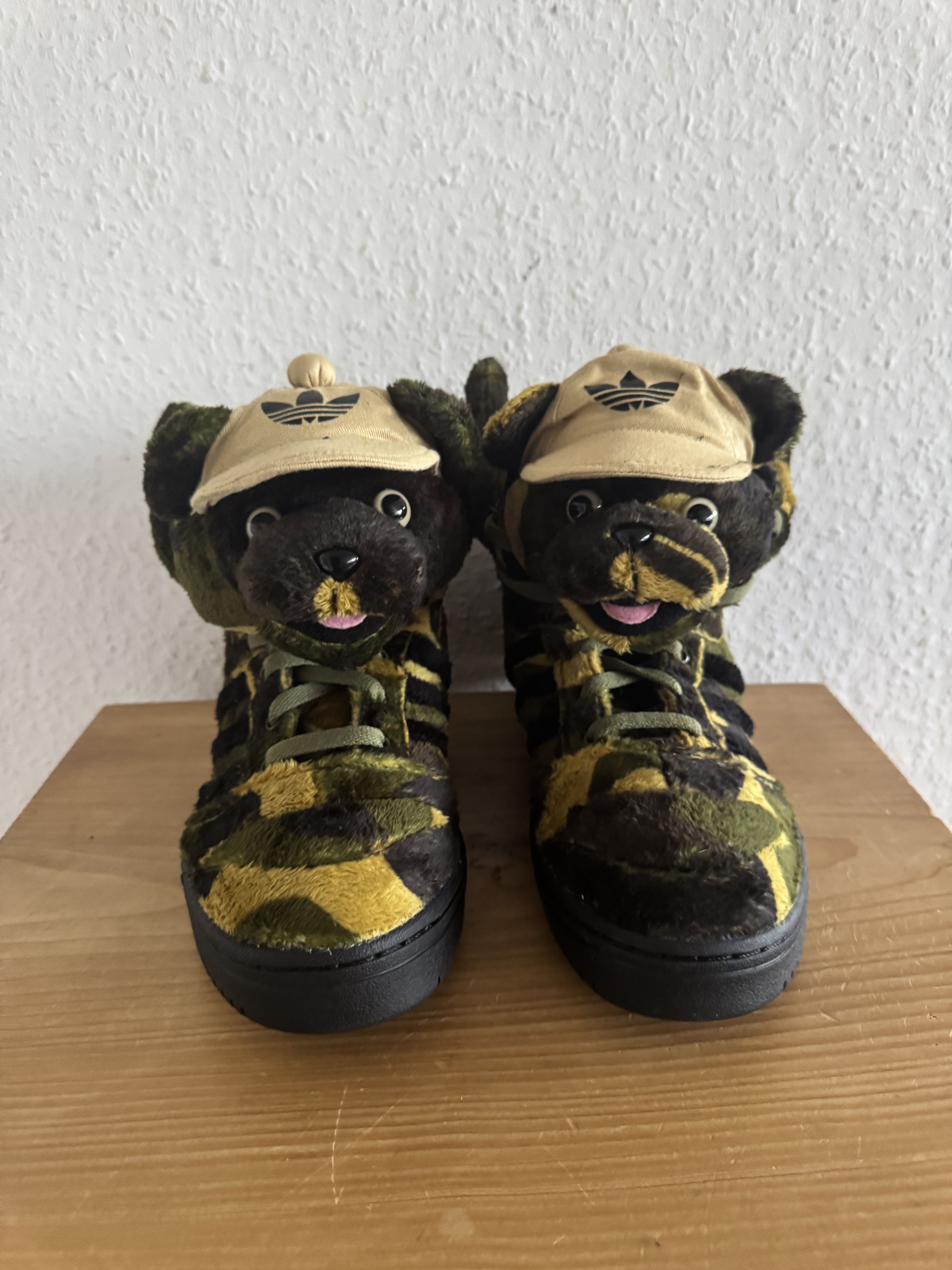 Adidas × Jeremy Scott JS Camo Teddy Bear High Top Sneakers Size US 8 / EU 41 - 1 Thumbnail