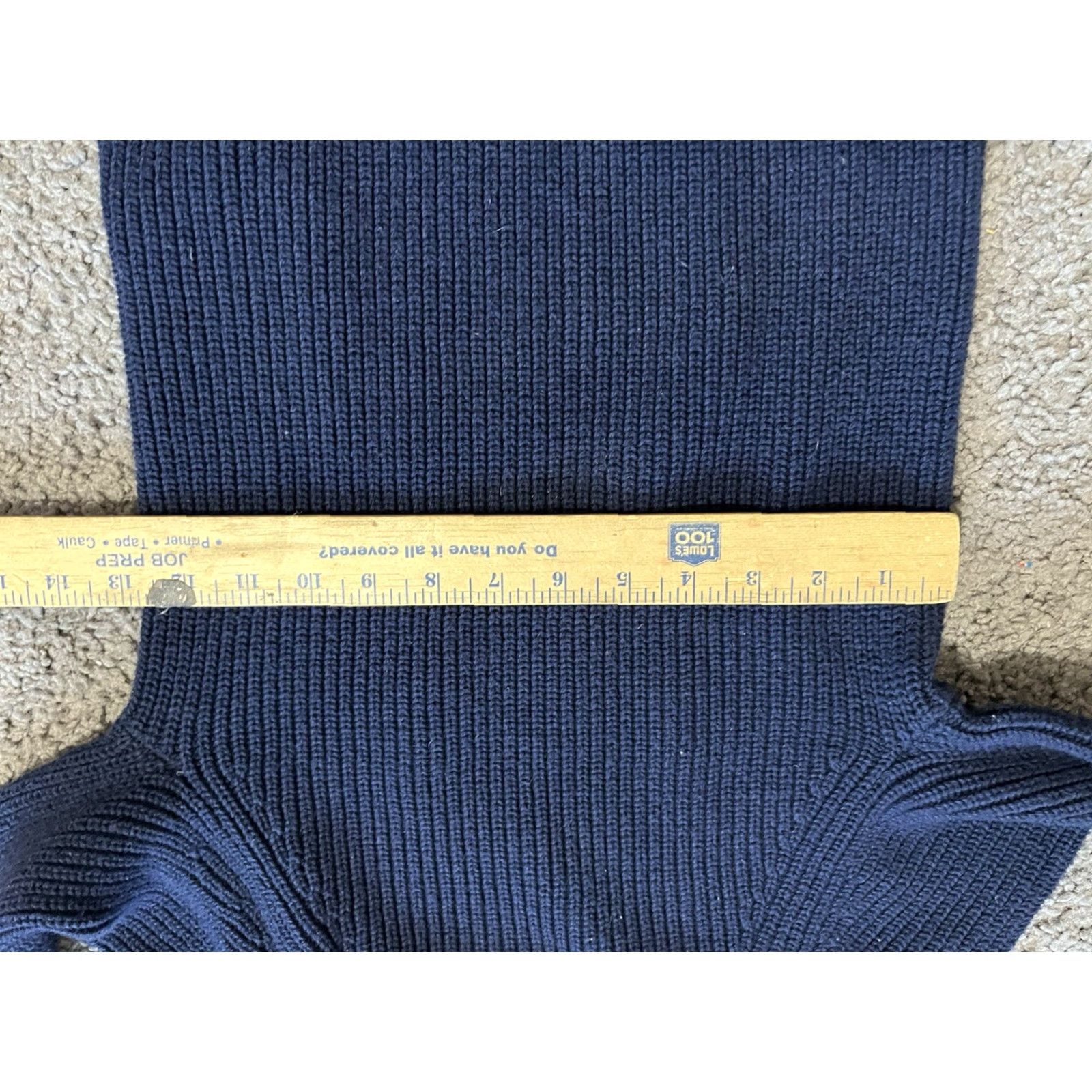 Gap VINTAGE Gap Cable Knit Sweater Women XS Crew Neck Long Sleeve Navy Blue Lightweight Pullover Size XS / US 0-2 / IT 36-38 - 4 Thumbnail