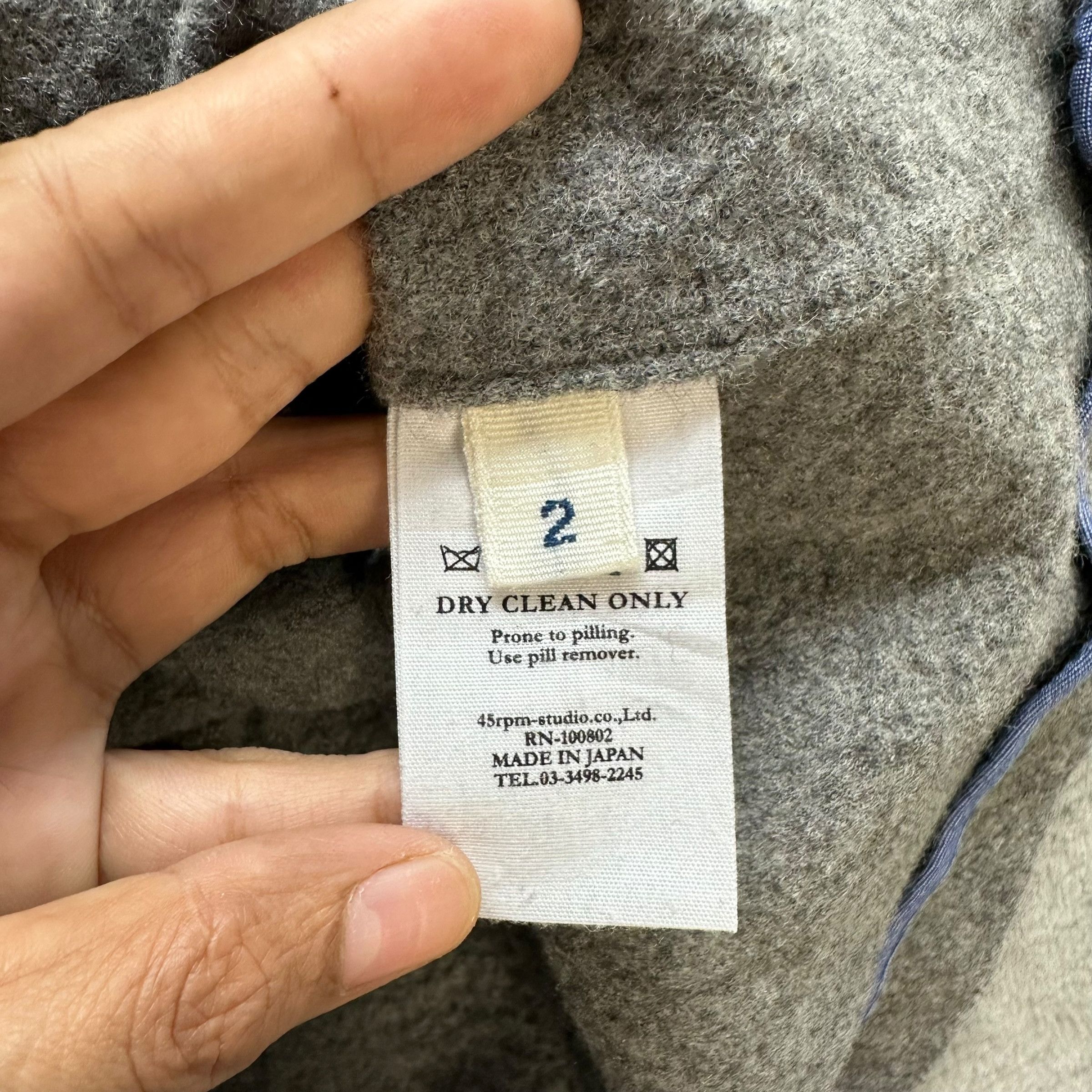 45rpm 45rpm Made in Japan Wool Mini Skirt #A68-1639 Size 26" / US 2 / IT 38 - 6 Thumbnail