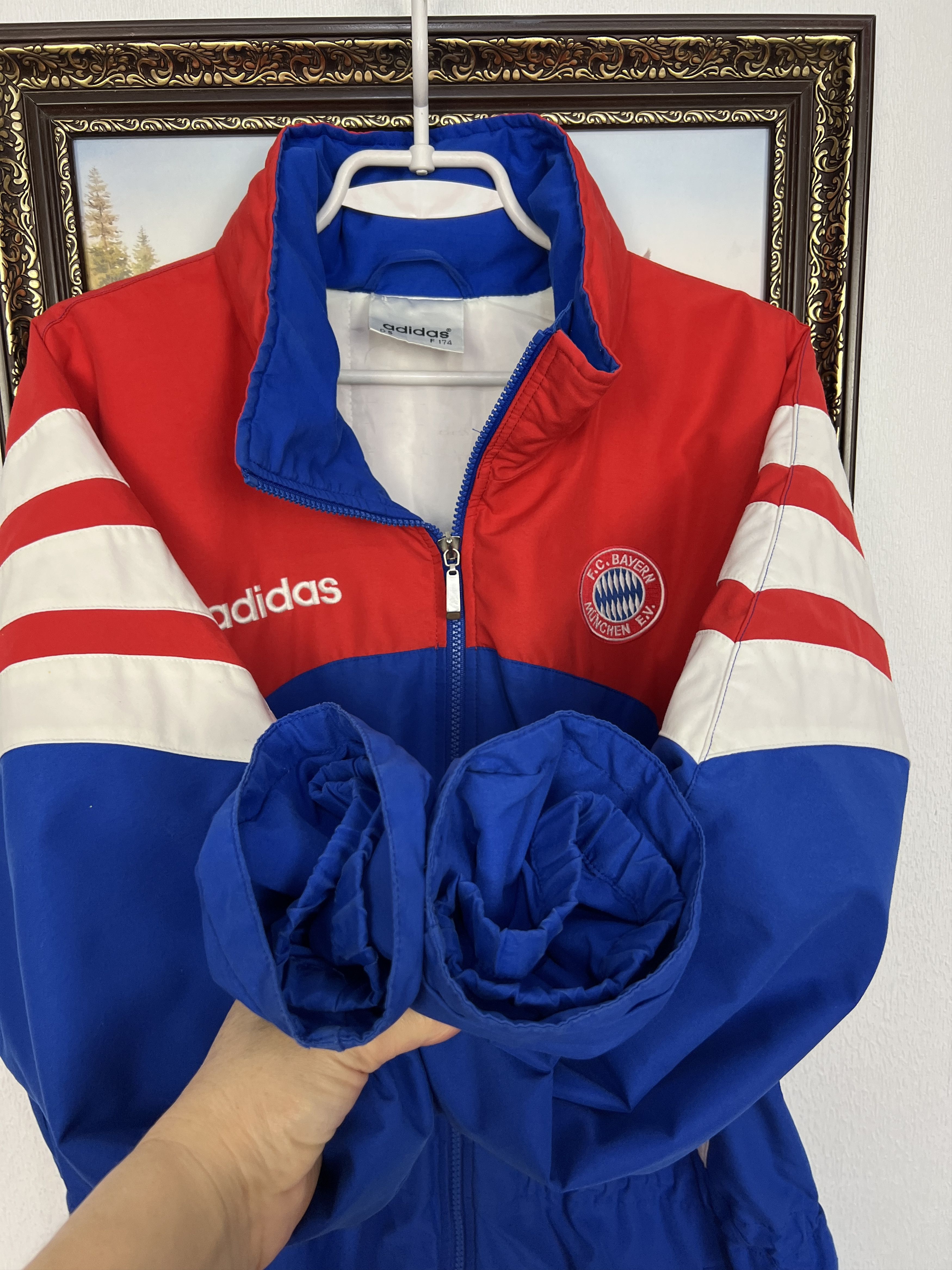 Adidas Vintage 90's Bayern Munich Football Padded Jacket Soccer Size US M / EU 48-50 / 2 - 4 Thumbnail