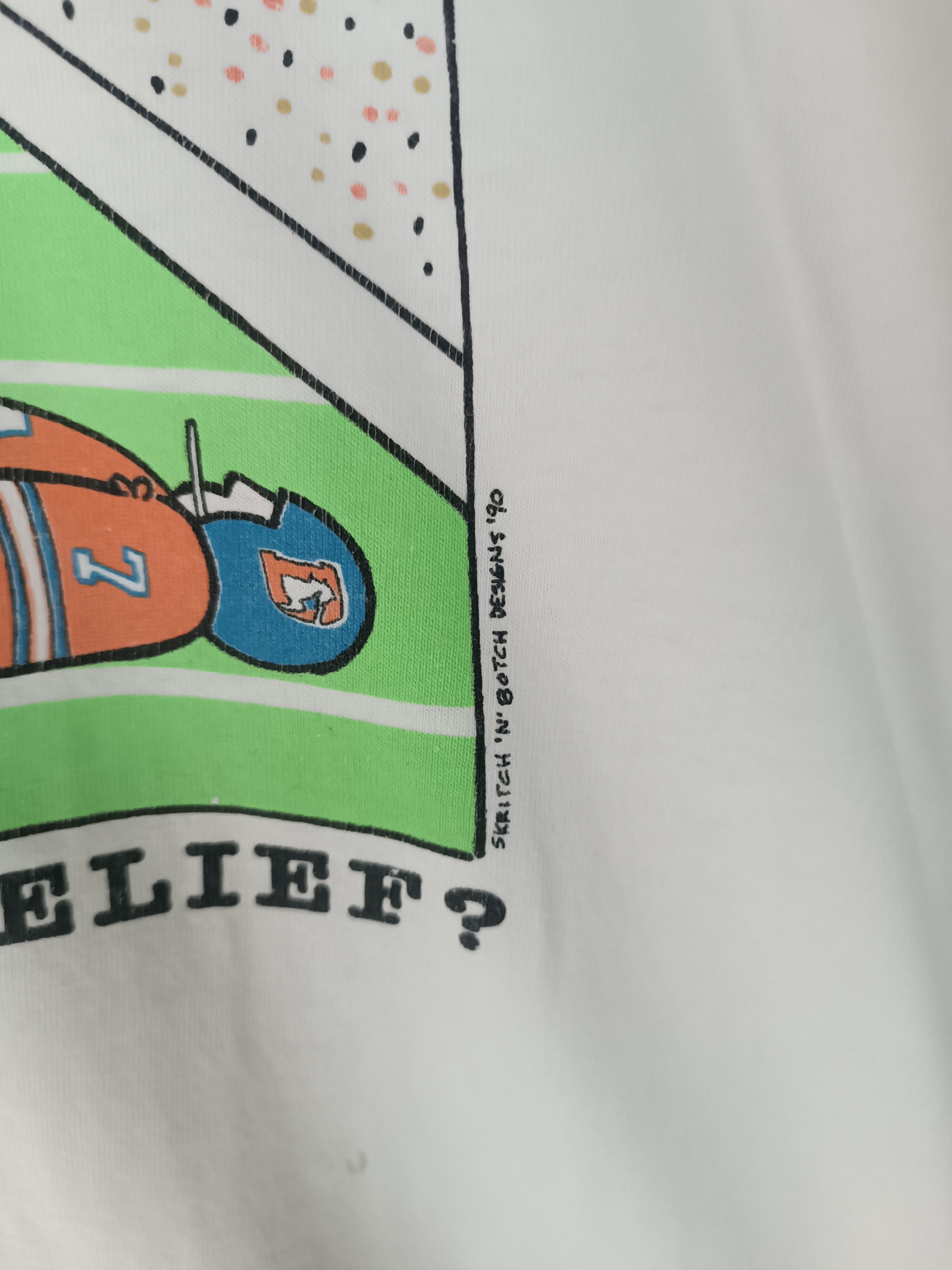 NFL THRASHED FADED VINTAGE 90'S NFL HOW YOU SPELL RELIEF FUNNY Size US XL / EU 56 / 4 - 8 Thumbnail