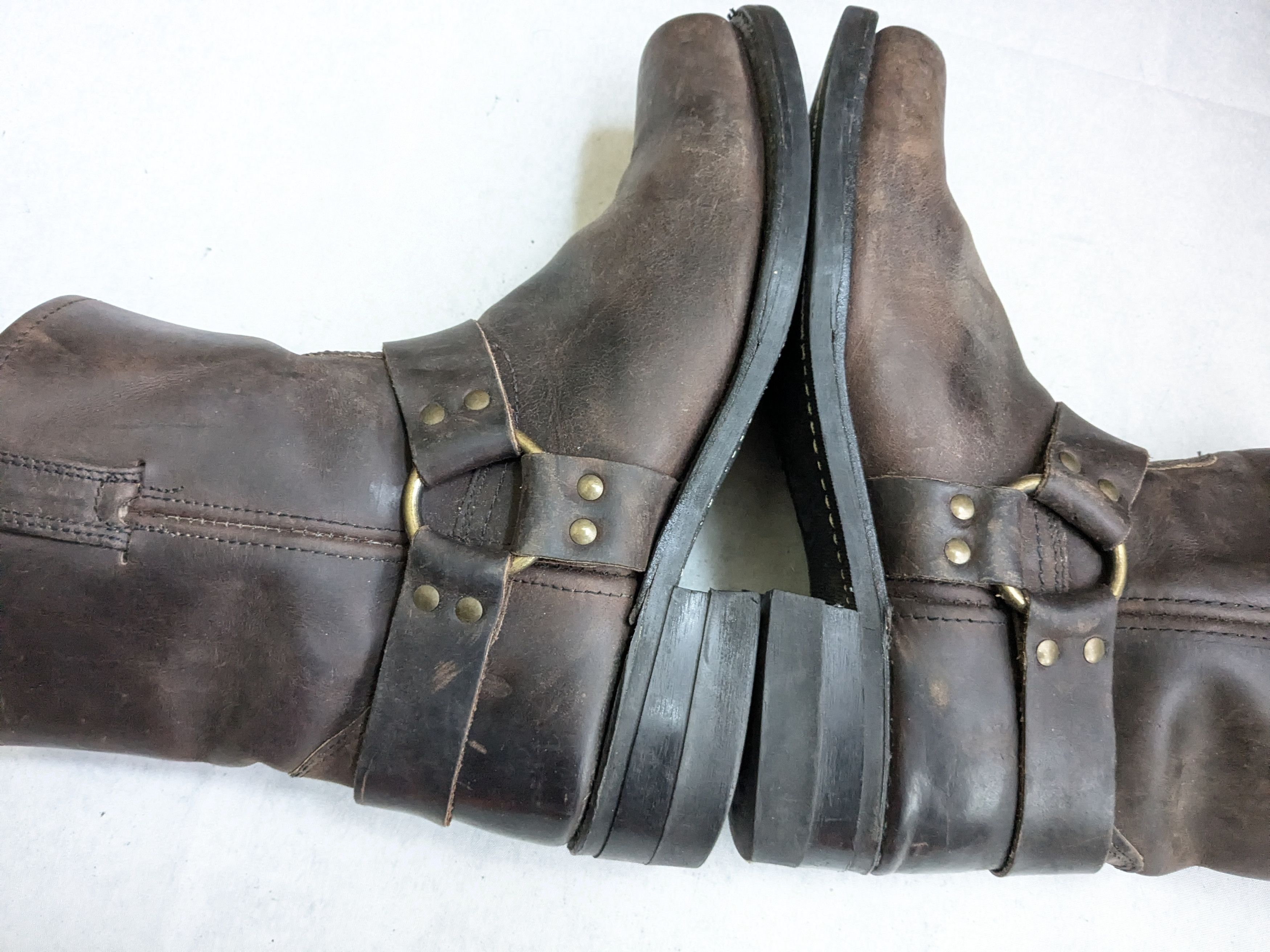 Frye Frye Harness Boots Brown 12 M Leather Size US 12 / EU 45 - 11 Thumbnail