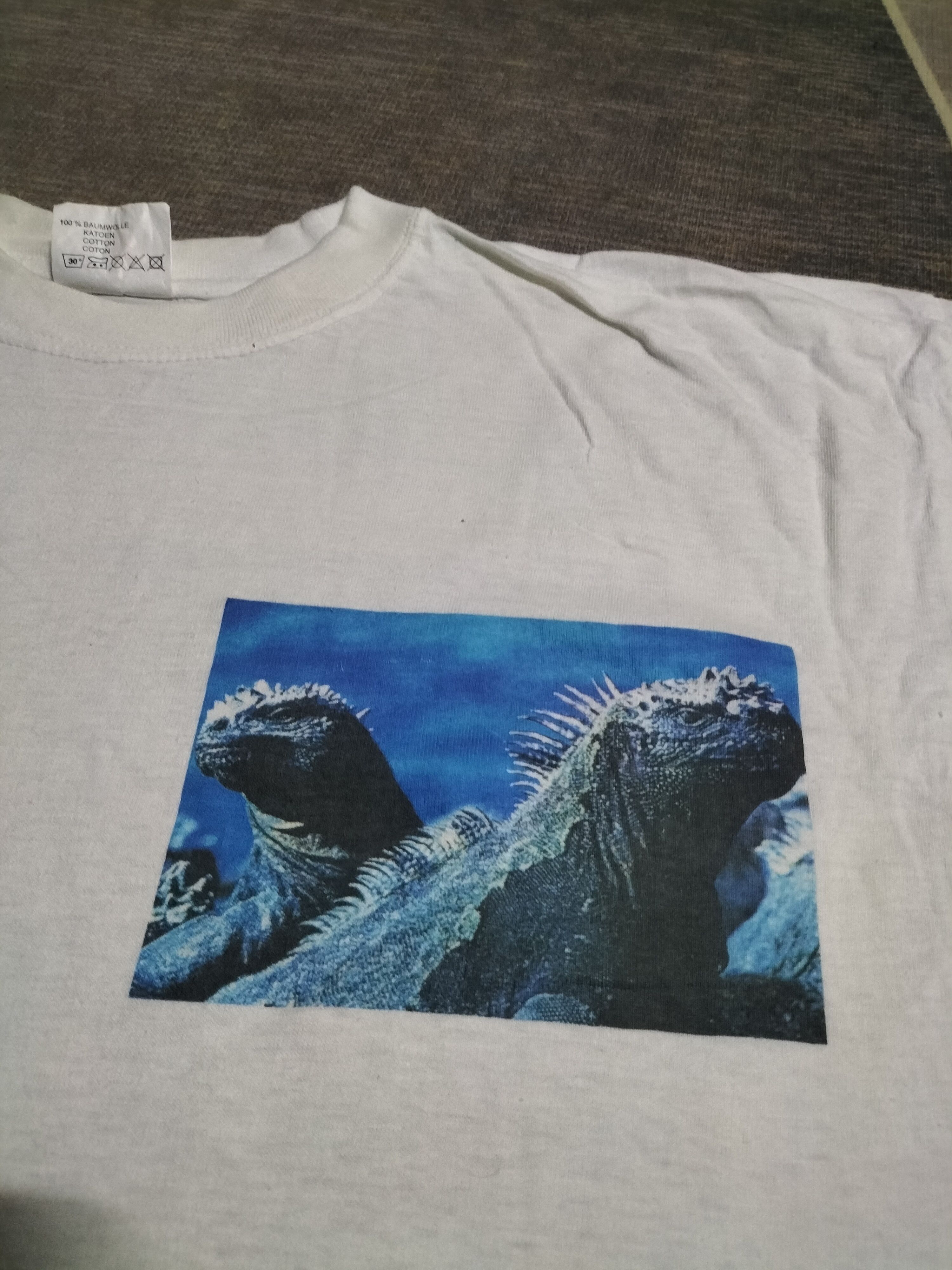 Vintage Vintage Godzilla Arts movie fashion cotton thin Size US XL / EU 56 / 4 - 4 Thumbnail