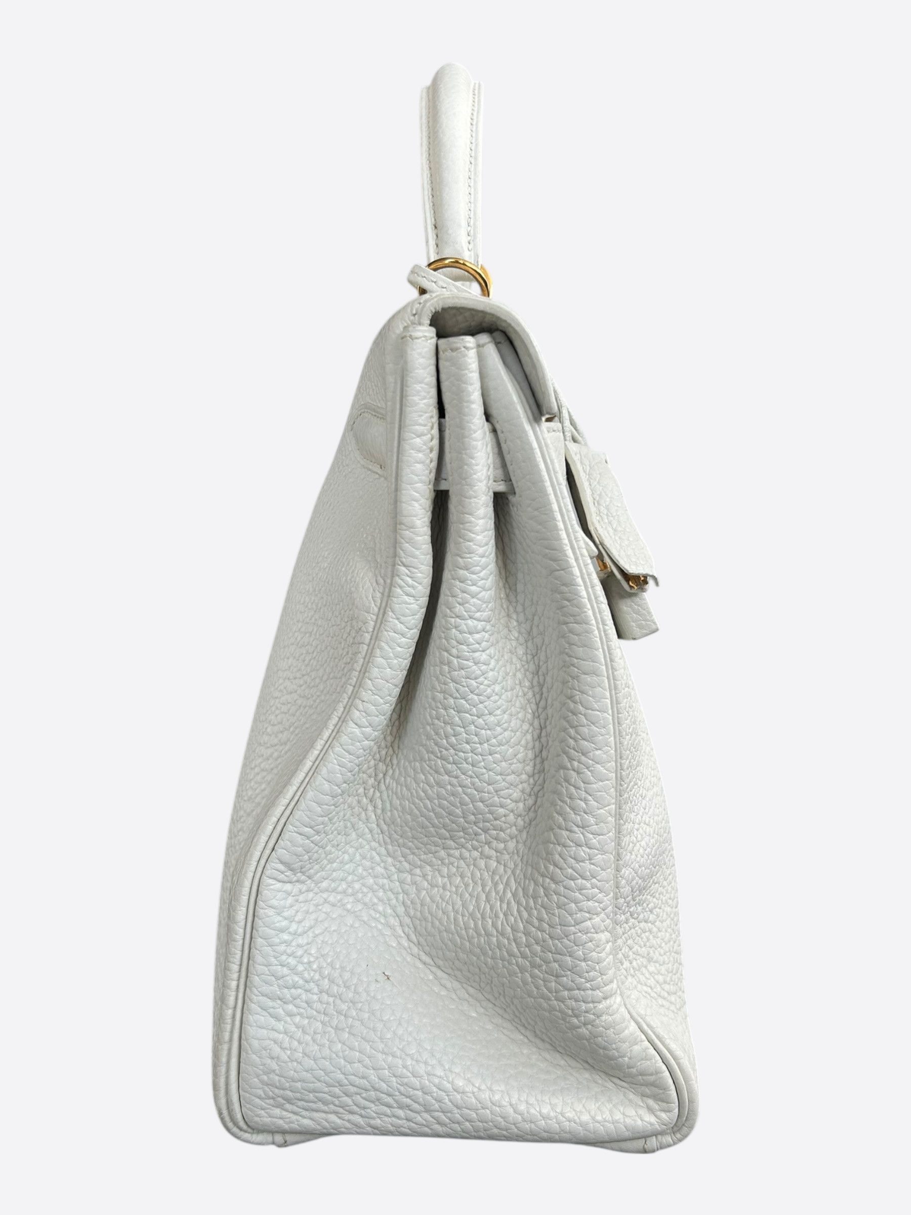 Hermes Hermes White Togo & Gold Hardware Kelly 32 Size ONE SIZE - 2 Thumbnail