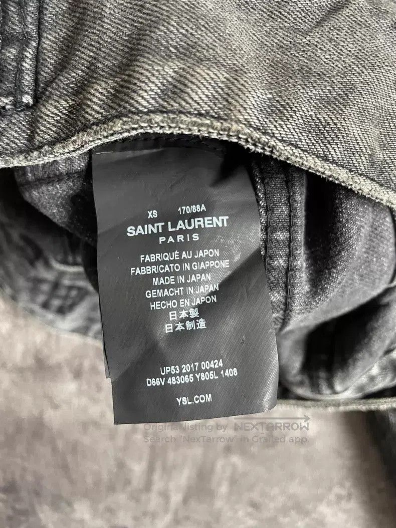 Saint Laurent Paris Saint Laurent Paris Water-washed Gradient Gray Back Lightn Size US XS / EU 42 / 0 - 4 Thumbnail