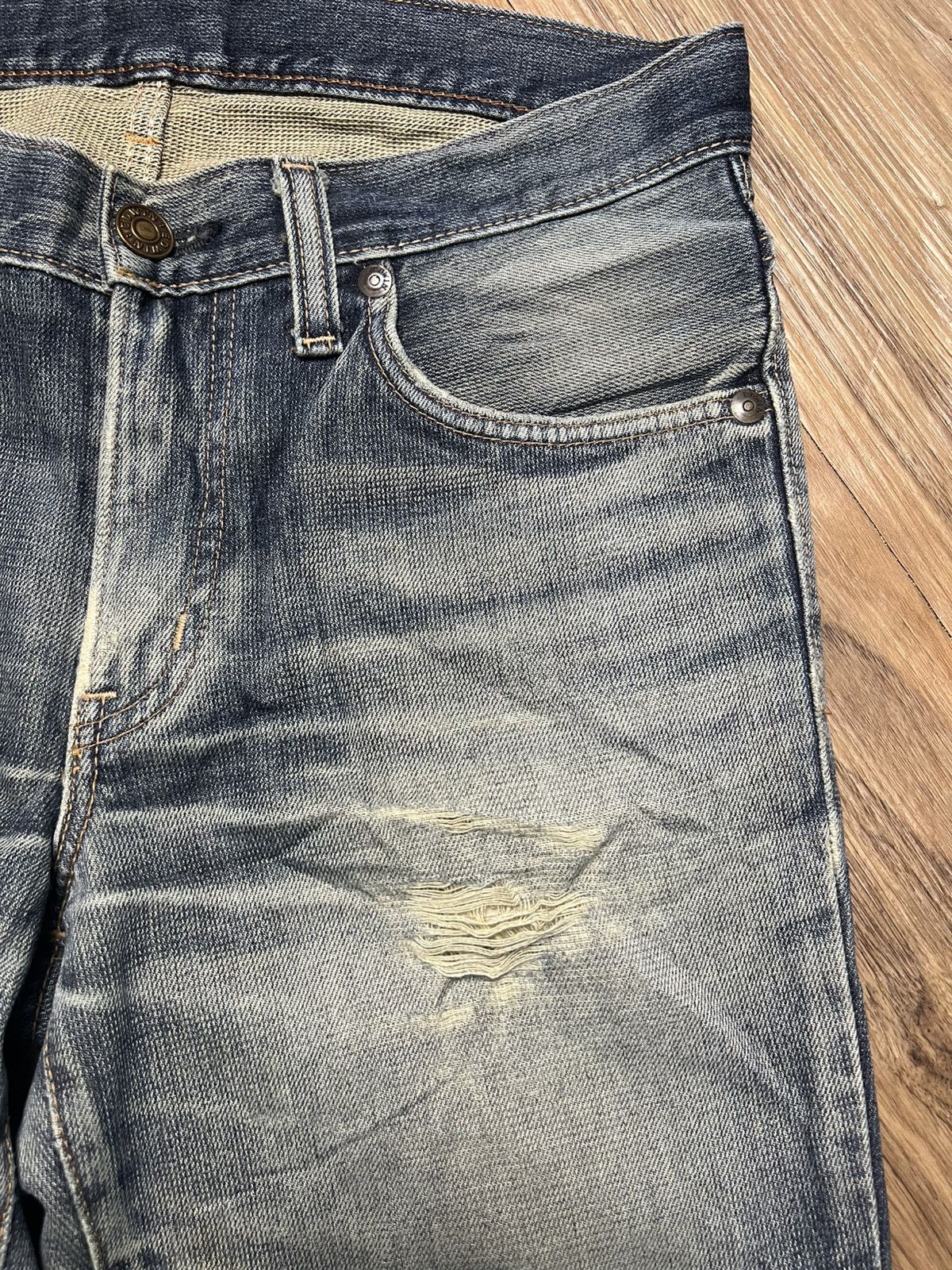 Edwin Edwin Japan EZ503 Zylon Mixed Denim Straight Cut (45) Size US 31 - 4 Thumbnail