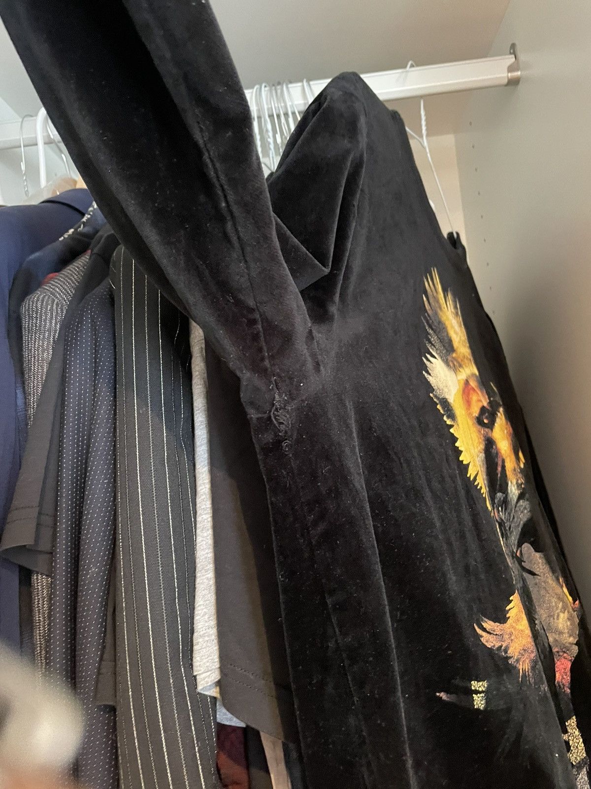 Givenchy Velour Rooster Sweatshirt Size US L / EU 52-54 / 3 - 10 Thumbnail