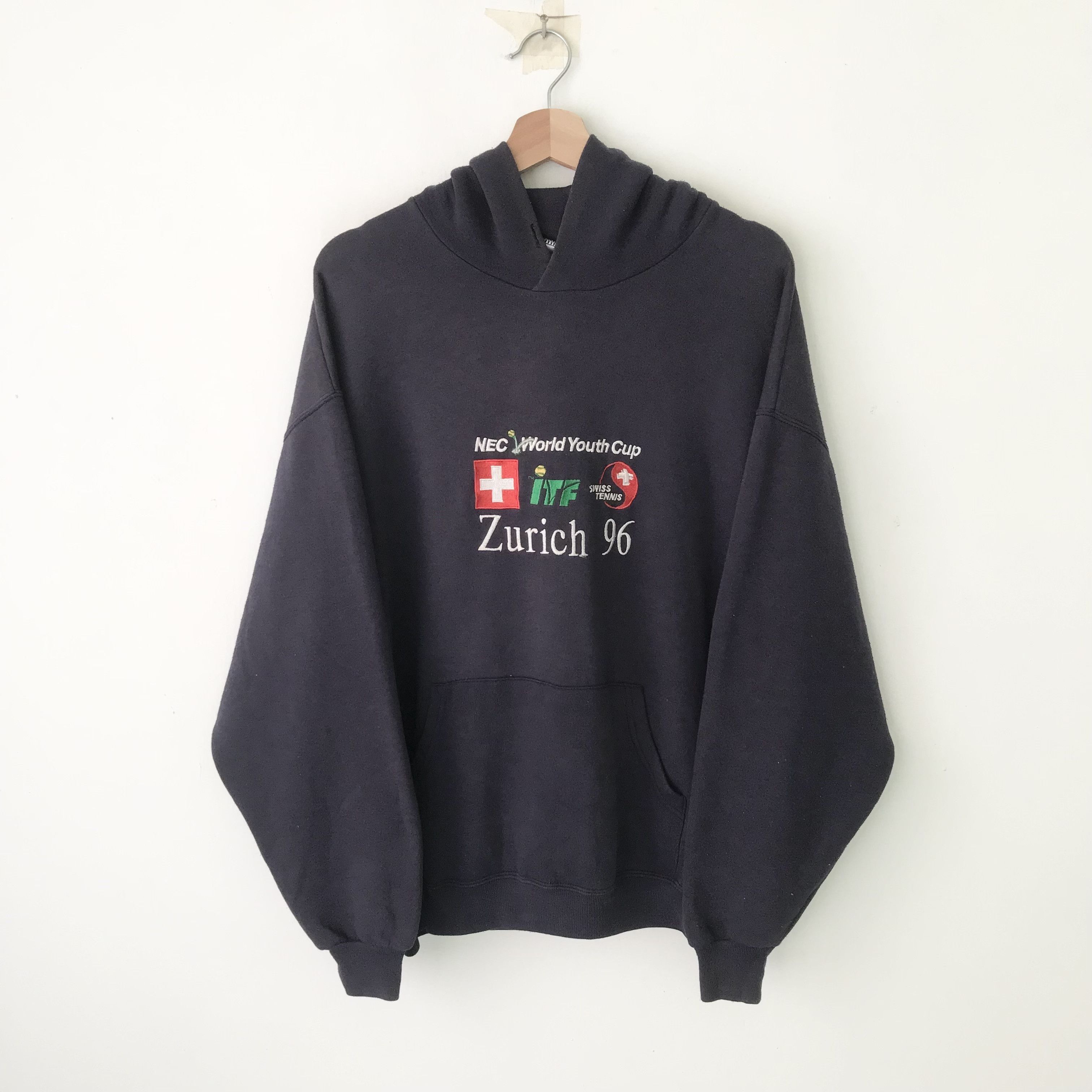 Vintage Vintage 90's Nec World Youth Cup Faded Blue - 137 Size US XL / EU 56 / 4 - 1 Thumbnail