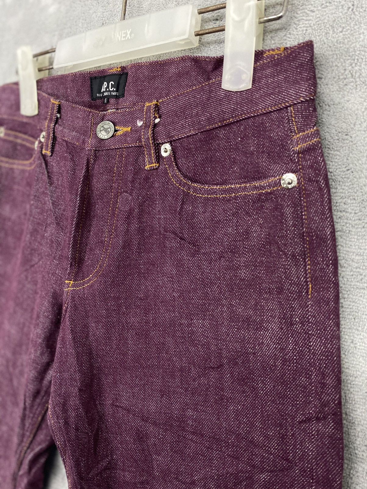 A.P.C. A.P.C RUE DE FLEURUS PARIS RAW DENIM PANTS Size US 26 / EU 42 - 2 Thumbnail