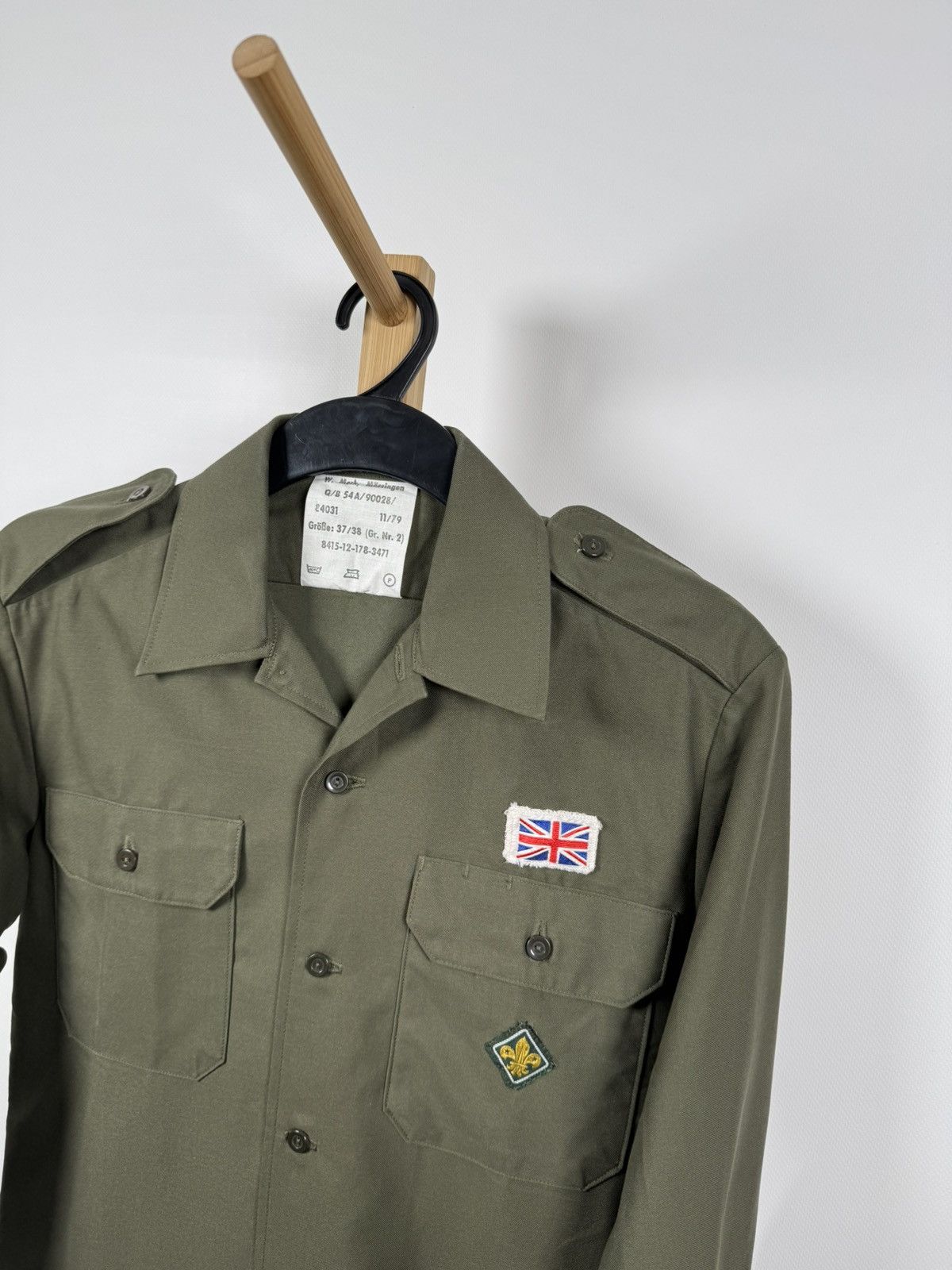 Vintage W. Merk Mössingen vintage military shirt British Scouts Size US M / EU 48-50 / 2 - 3 Thumbnail