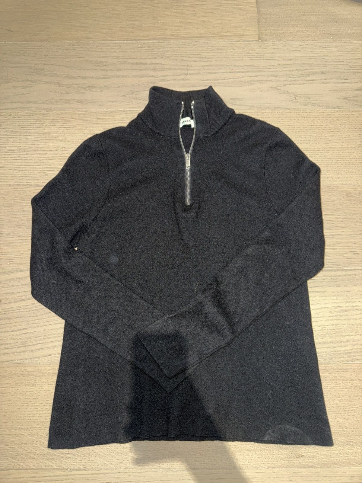 Sandro Black Sandro Quarter Zip Size US XS / EU 42 / 0 - 1 Thumbnail