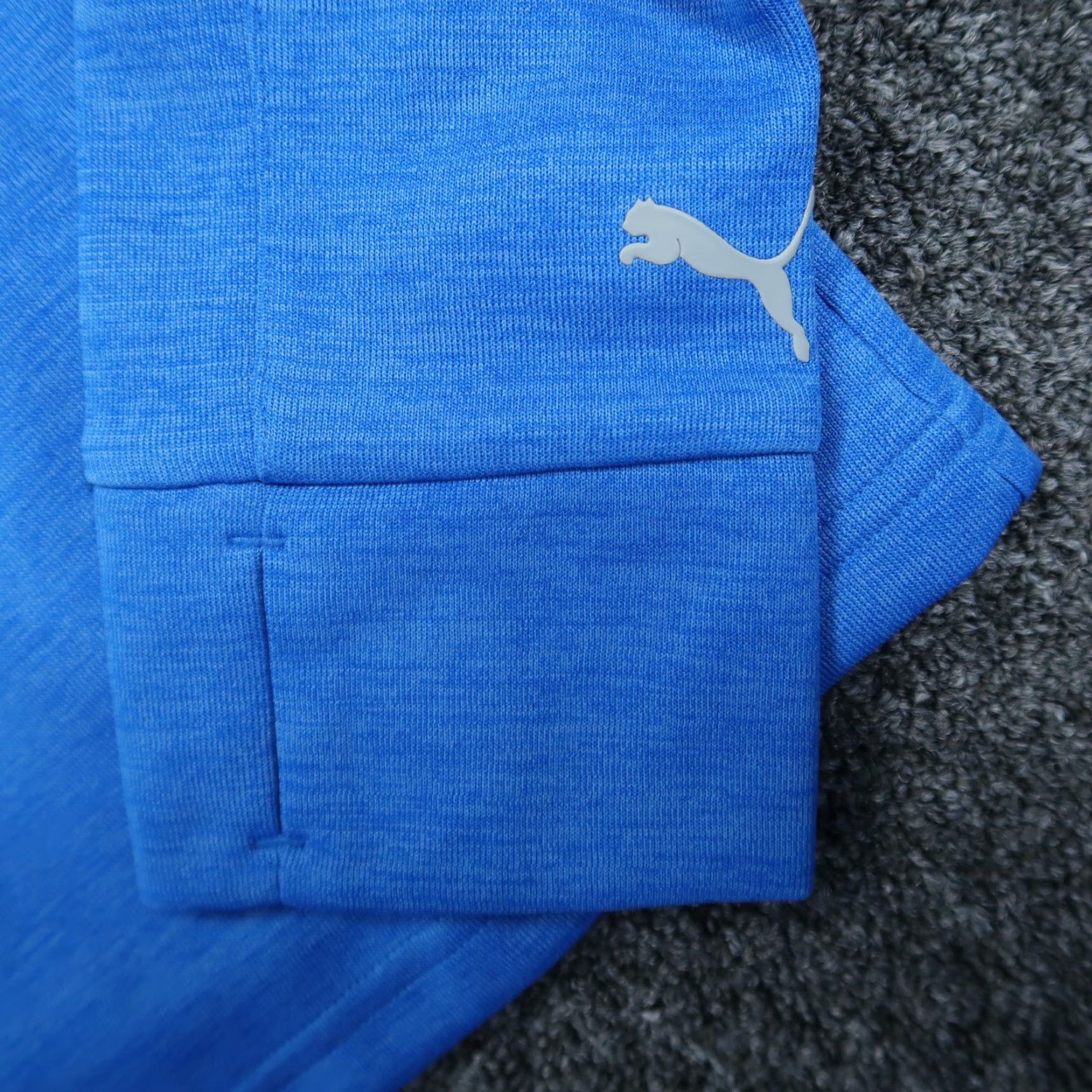 Puma Puma Jacket Womens Large Blue Heather Nebulas Full Zip Dry Cell Long Sleeve NWT Size L / US 10 / IT 46 - 6 Thumbnail