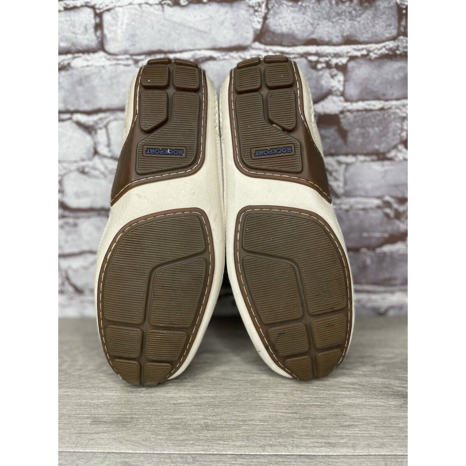Rockport Rockport Washable Footwear Ivory Cream Leather Driving Shoes Size US 10.5 / EU 43-44 - 22 Thumbnail