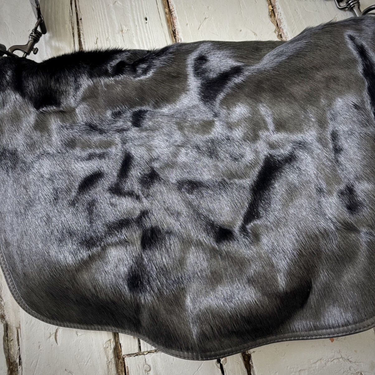 Yohji Yamamoto Y’s Mandarina by Yohji Yamamoto Pony Hair Messenger Bag Size ONE SIZE - 5 Thumbnail