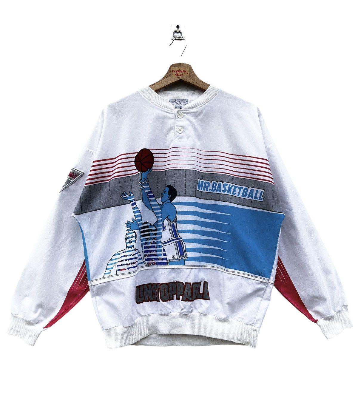 NBA Vintage Giovanni L'uomo Sweatshirt Size US M / EU 48-50 / 2 - 1 Thumbnail