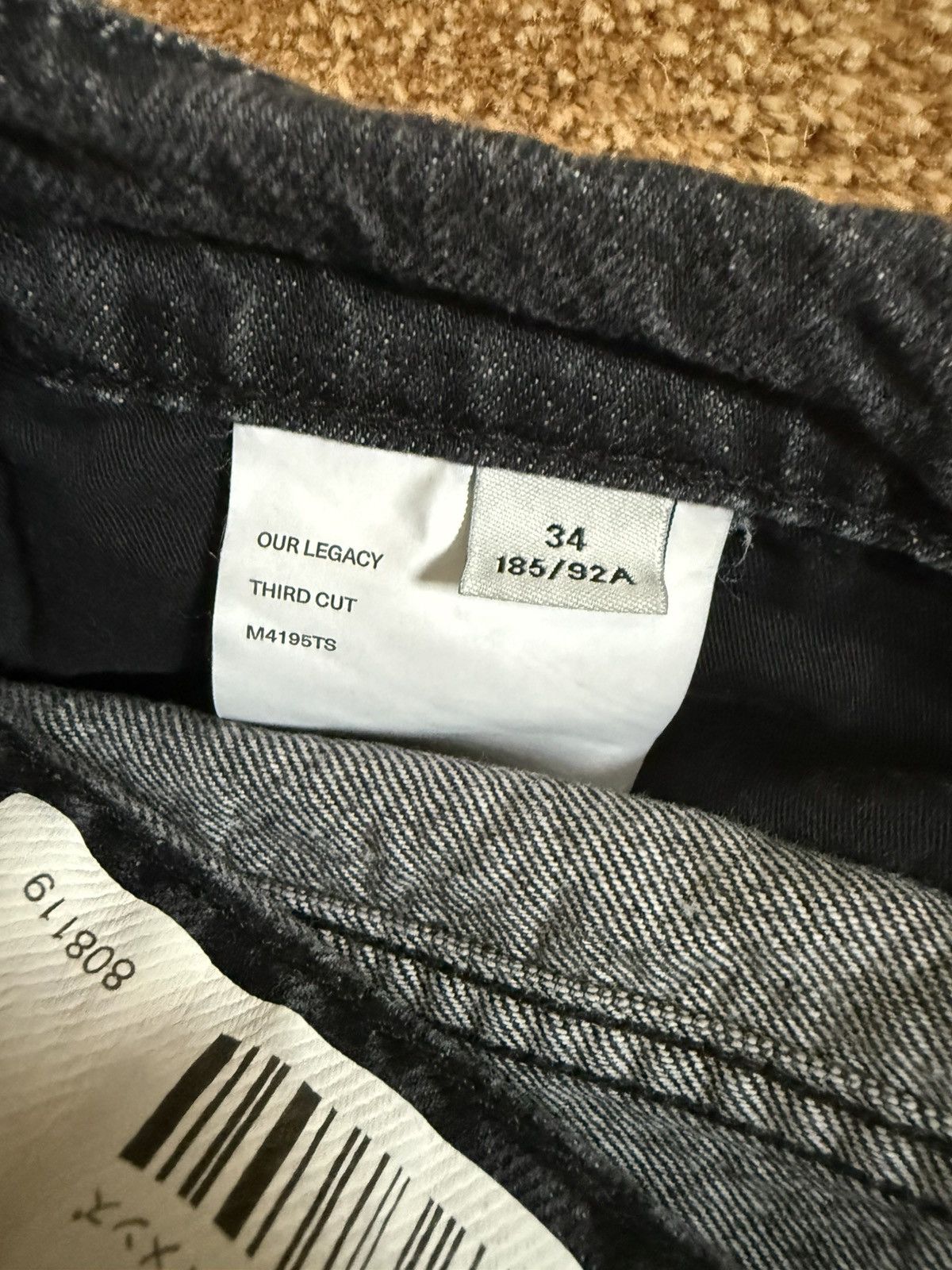 Our Legacy Our Legacy Third Cut Super Gray Wash - Like New Size US 34 / EU 50 - 6 Thumbnail