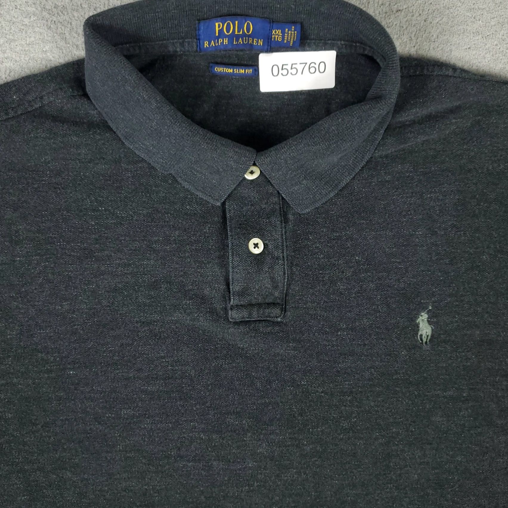 Ralph Lauren Ralph Lauren Polo Shirt Gray 2XL Slim Fit Casual Short Sleeve Mens Size US XXL / EU 58 / 5 - 2 Thumbnail