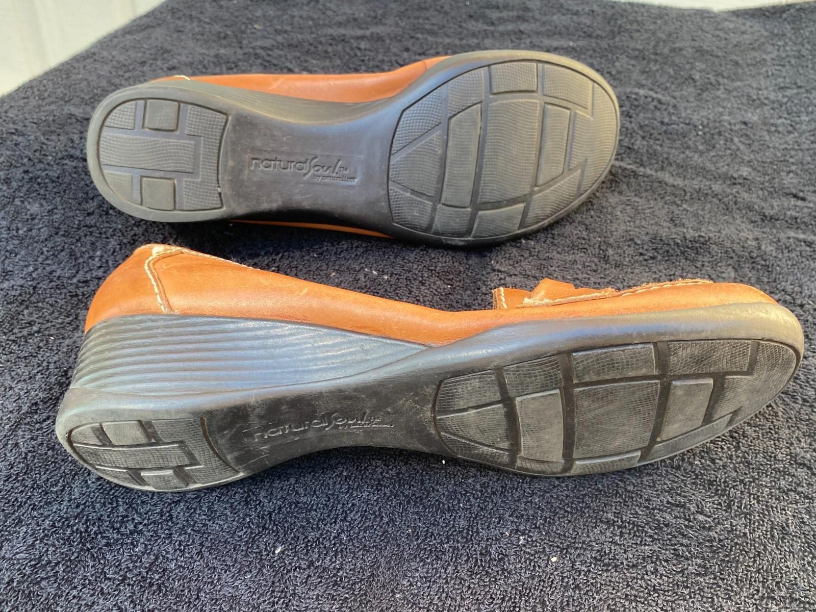 Designer Natural Soul Womens 8W Bratman Slip On Wedge Loafers (#S609) Size US 8 / IT 38 - 5 Thumbnail