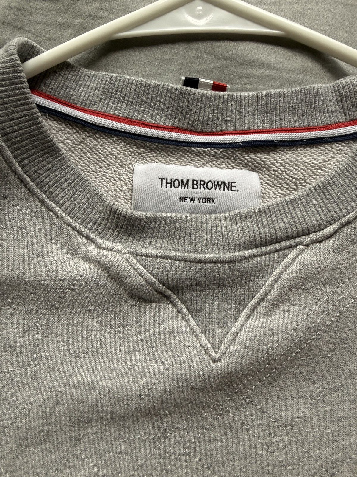 Thom Browne Thom Browne Men’s Classic 4-Bar Crewneck Sweatshirt – Small Size US S / EU 44-46 / 1 - 3 Thumbnail