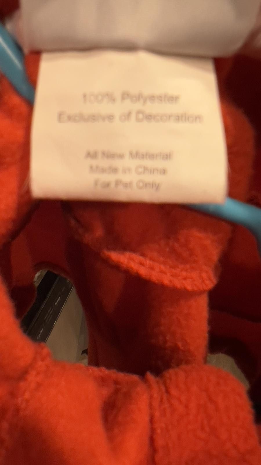 Other Cozy Orange Pet Jacket by Dickens' Closet Size ONE SIZE - 4 Thumbnail