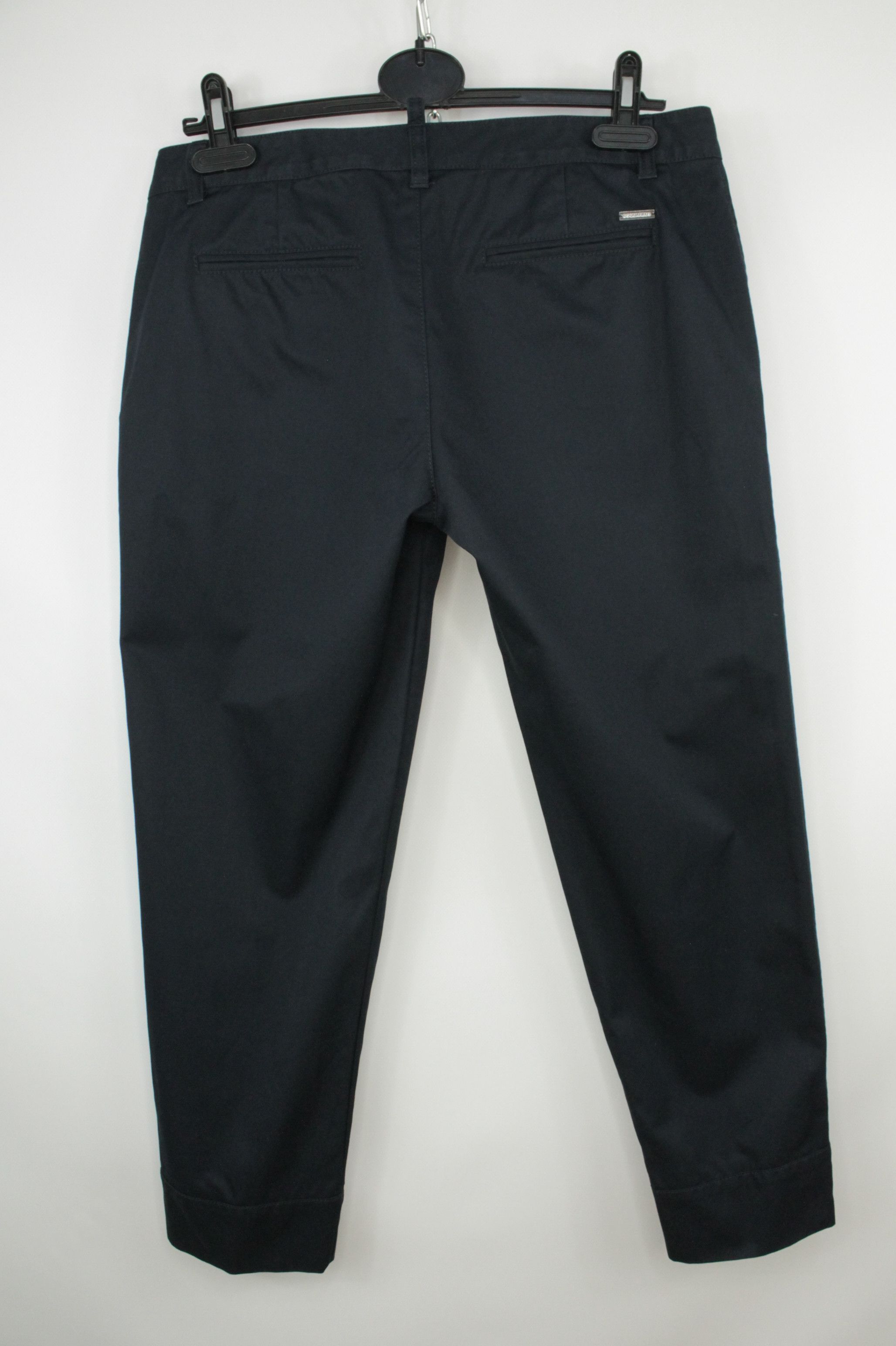 Dsquared2 Dsquared2 Navy Twill Cotton Cropped Chino Pants Women's Size 27" / US 4 / IT 40 - 5 Thumbnail