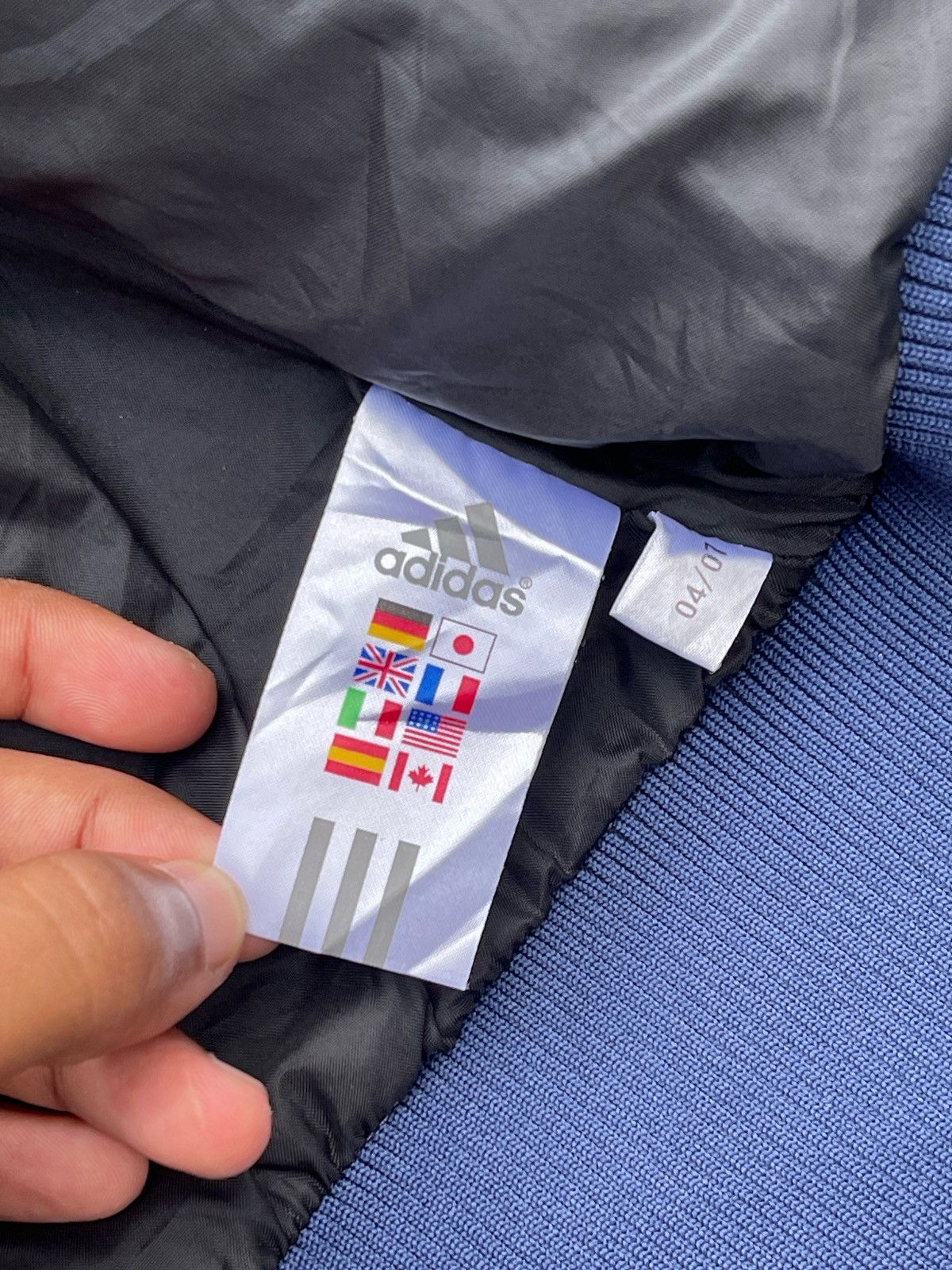 Adidas × Vintage 🔥Vintage Adidas Men's Quilted Jacket Size US L / EU 52-54 / 3 - 10 Thumbnail