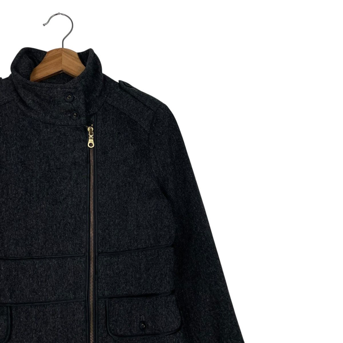 Beams Japan Ray Beams Women Black Zipper Coat Size S / US 4 / IT 40 - 6 Thumbnail
