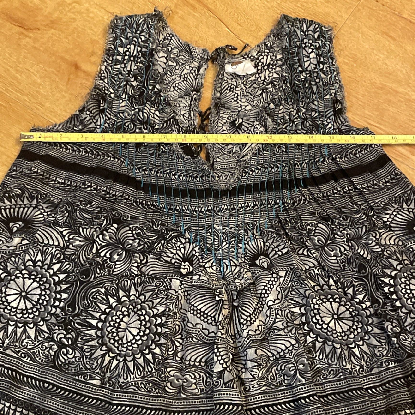 Free People Free People Myna Tank Top Blouse Sleeveless S Multicolor Adjustable Back Open Tie Strap Casual Women Summer Size S / US 4 / IT 40 - 4 Thumbnail
