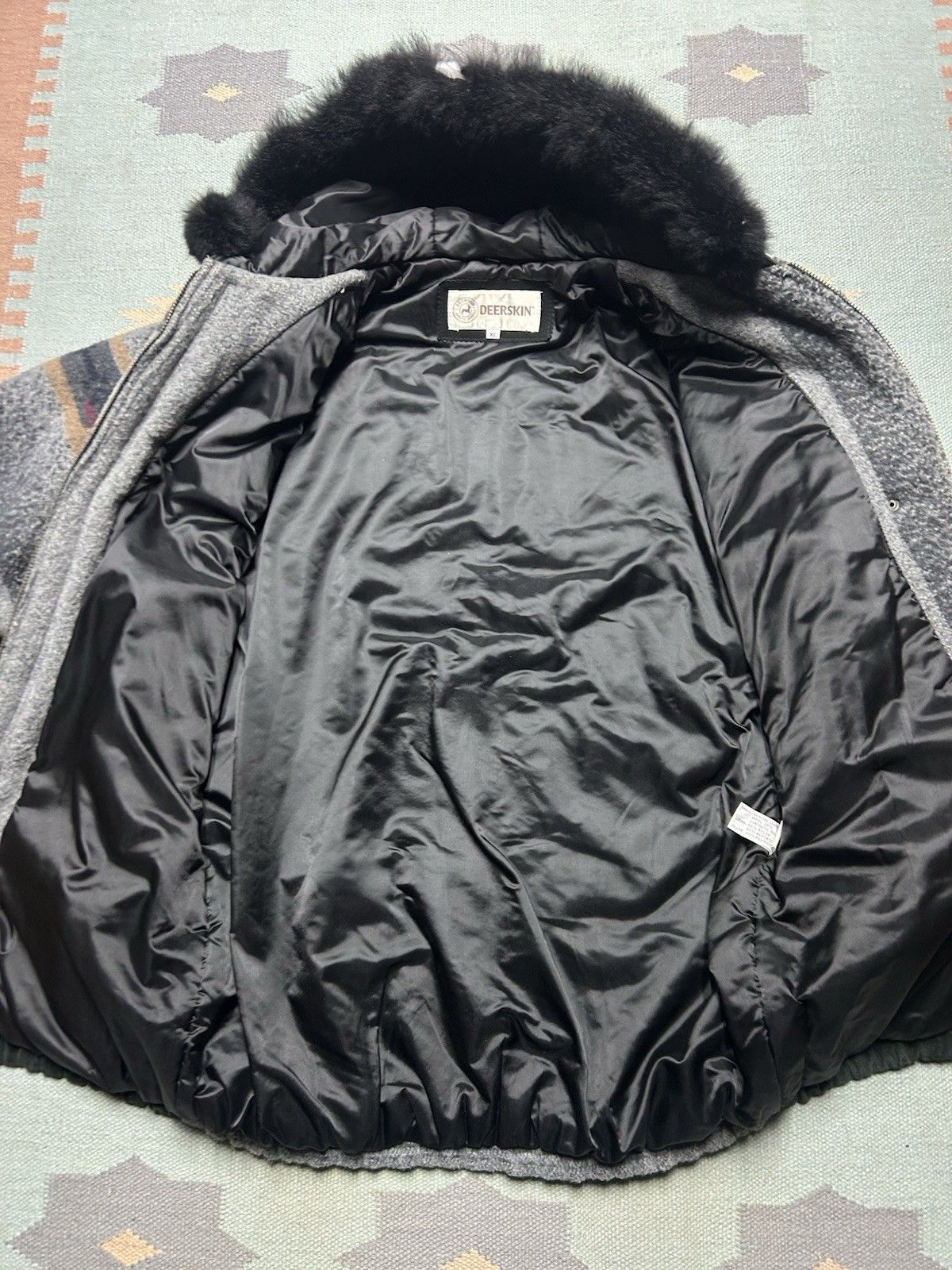 Vintage Vintage 80s Aztec toggle coat wool leather hooded jacket XL Size XL / US 12-14 / IT 48-50 - 6 Thumbnail