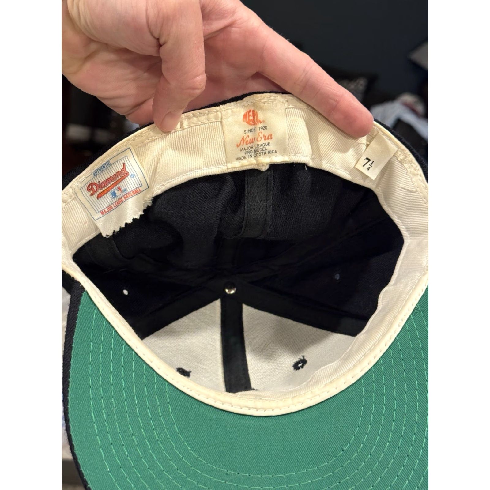New Era VINTAGE New Era Baltimore Orioles Wool Fitted Hat Cap 7 1/4 MLB USA Black 80s Baseball Cap Mens Size ONE SIZE - 5 Thumbnail