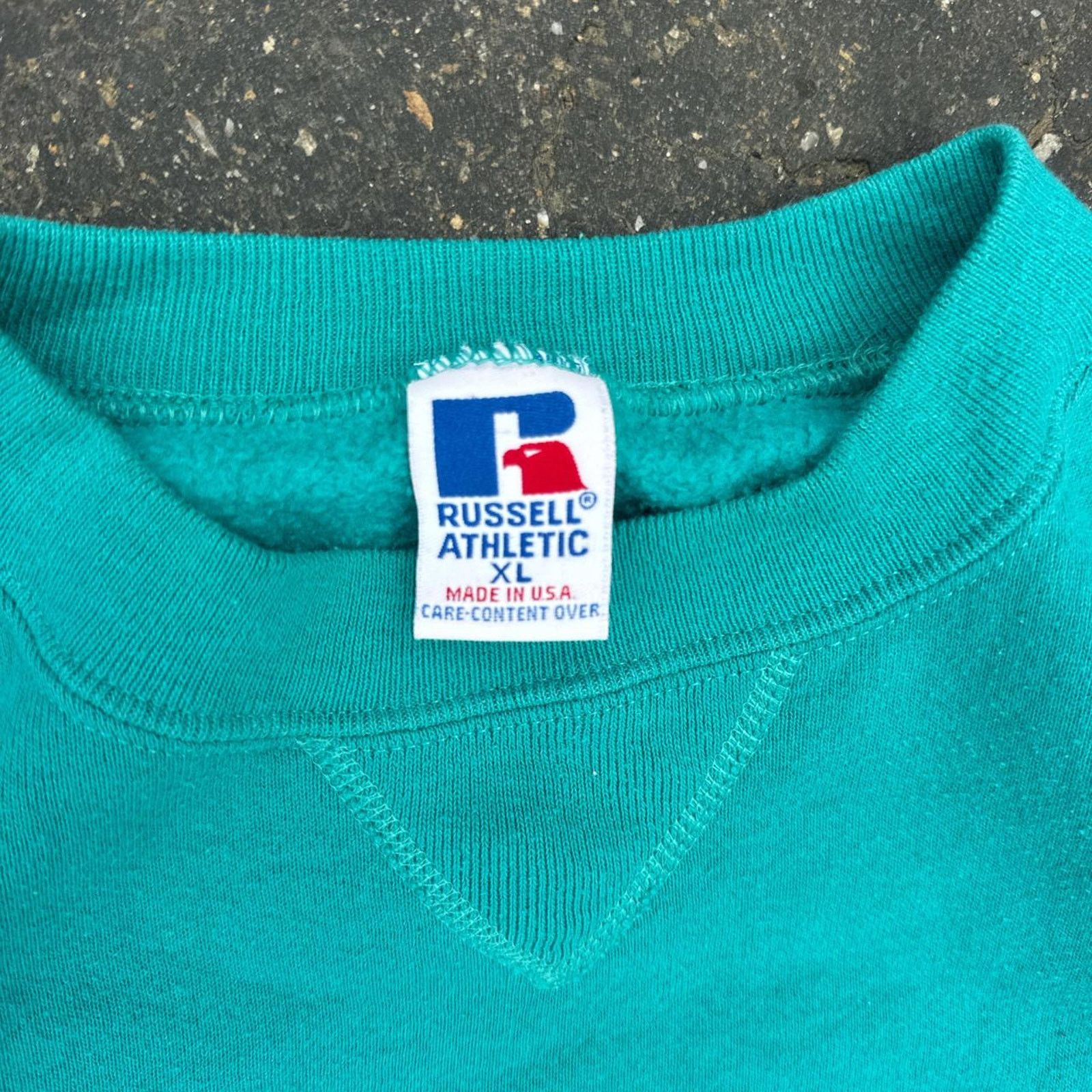 Russell Athletic Vintage 90s Russell Athletic Aqua Blue Crewneck Size XL Size US XL / EU 56 / 4 - 5 Thumbnail
