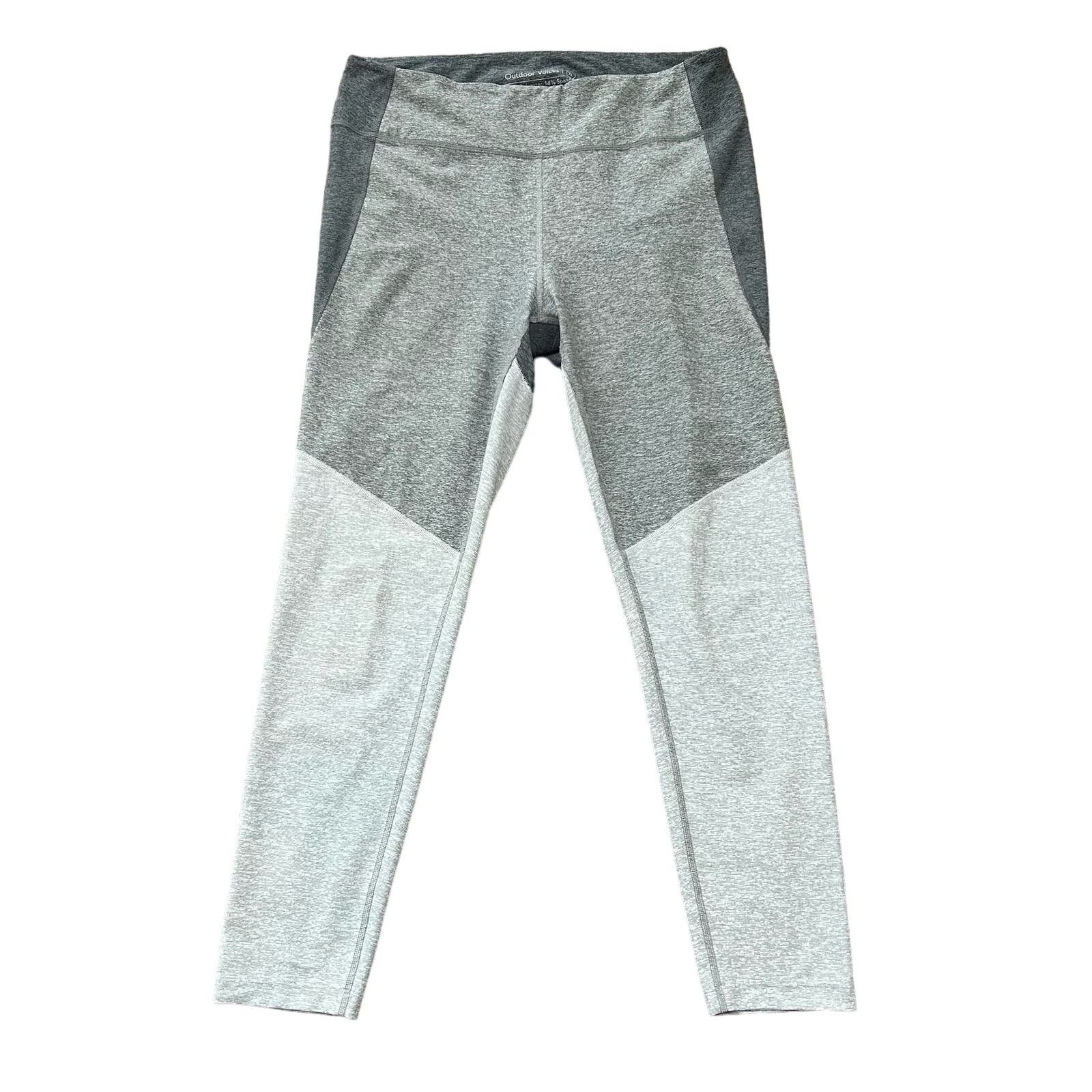 Outdoor Voices Outdoor Voices Leggings Tri-Tone Colorblock Gray XL Size 33" - 1 Thumbnail
