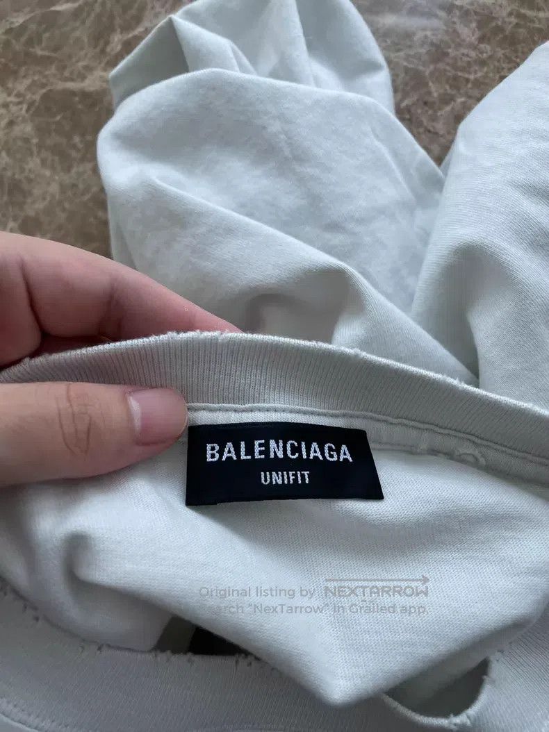 Balenciaga Balenciaga White 'Hi My Name is' slogan short-sleeve Size US M / EU 48-50 / 2 - 3 Thumbnail