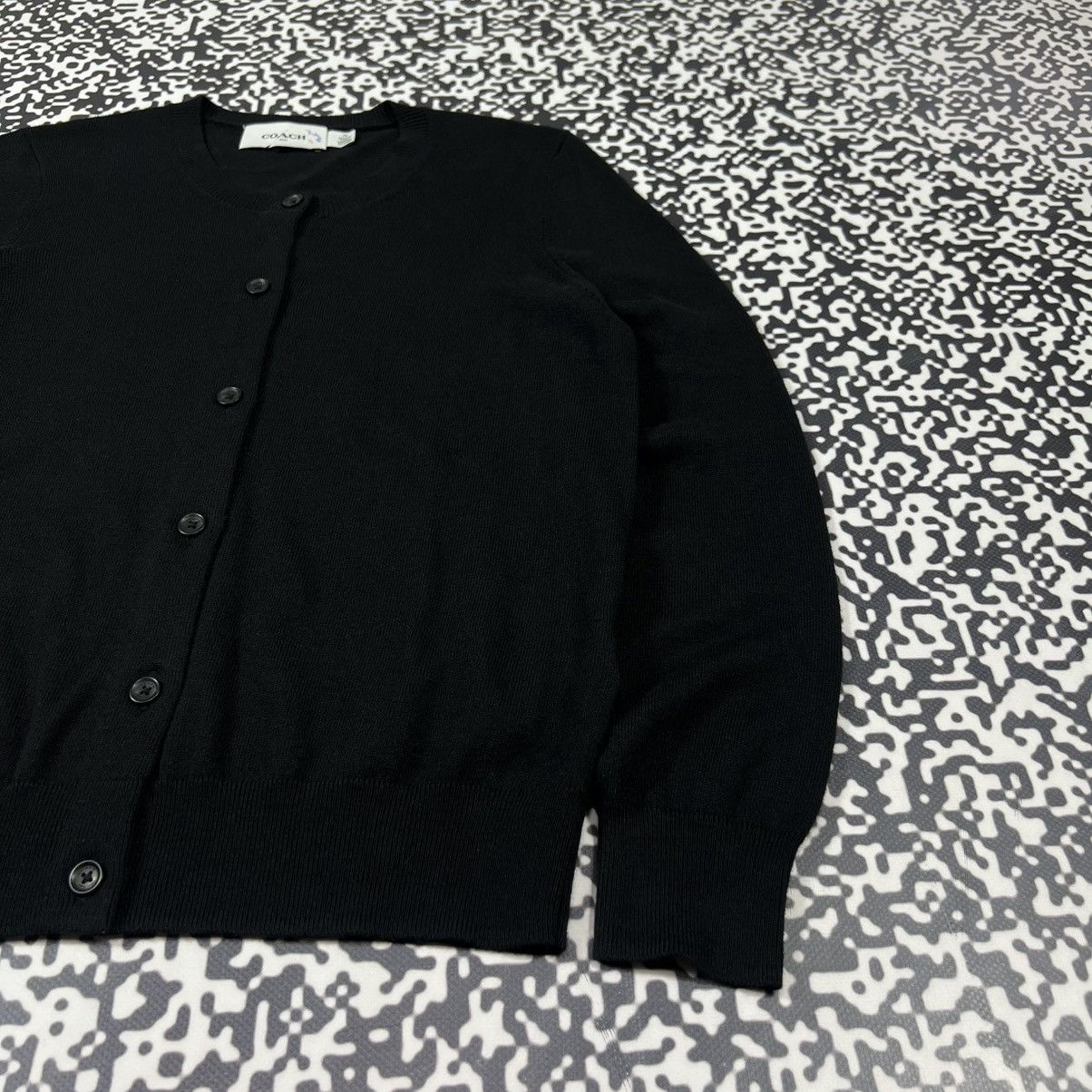 Coach COACH Black Basic Casual Cardigan Sweater Luxury Y2K Style Size XS / US 0-2 / IT 36-38 - 8 Thumbnail