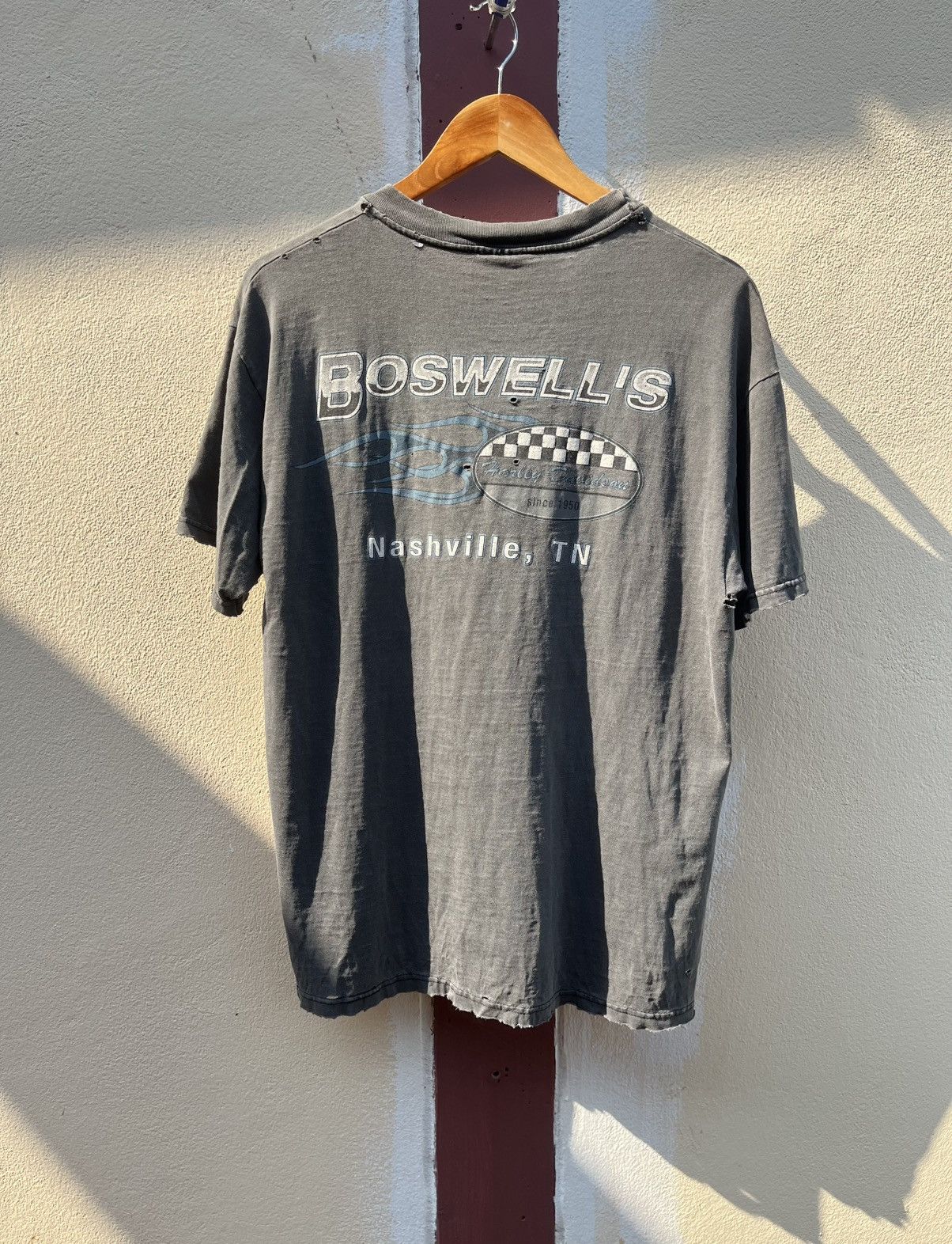 Vintage Thrashed faded chrome H-D tee Distressed Size US L / EU 52-54 / 3 - 3 Thumbnail
