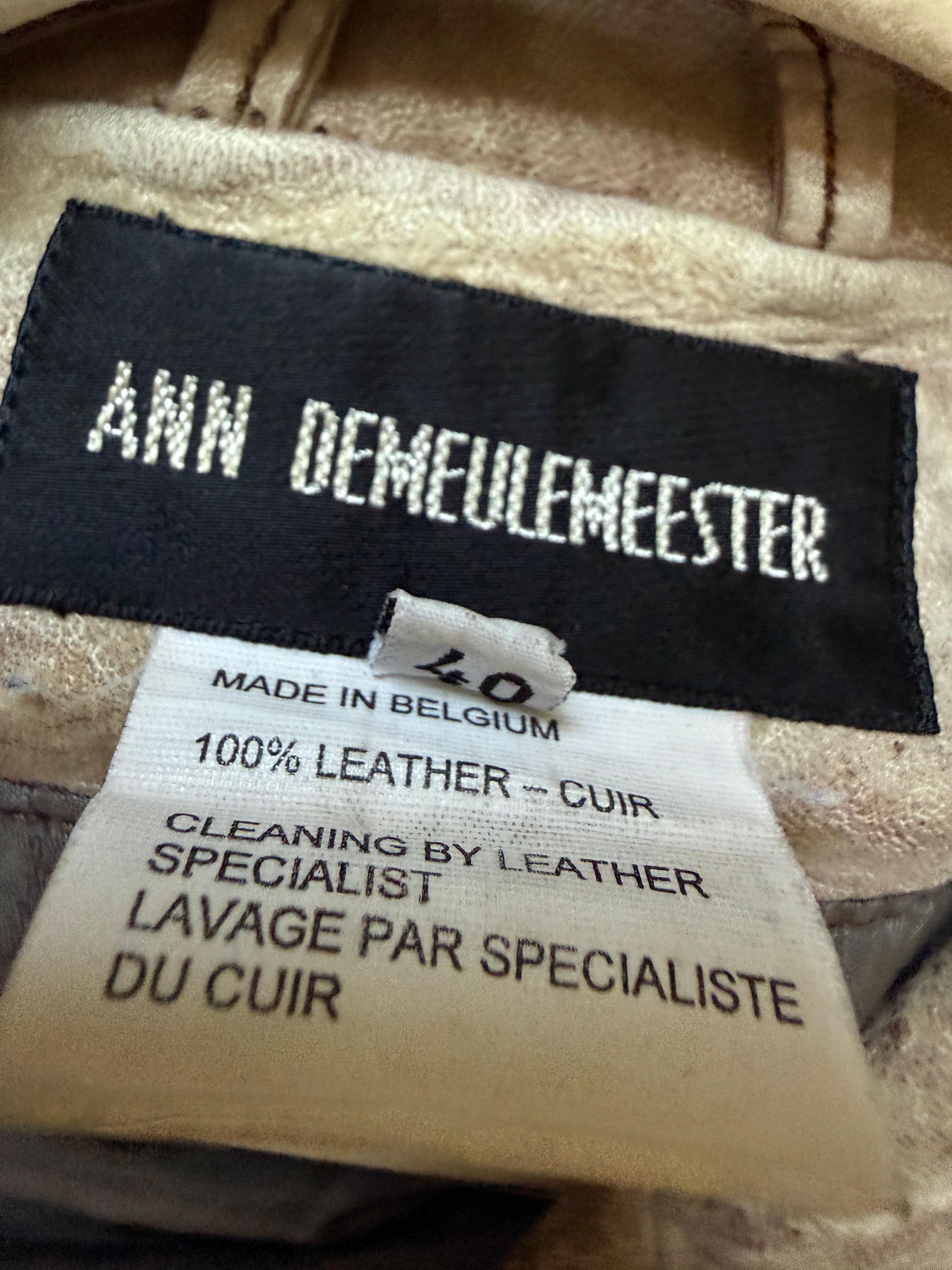 Ann Demeulemeester Ann Demeulemeester FW02 Leather Rider Jacket W Front Staps Size US XXS / EU 40 - 3 Thumbnail