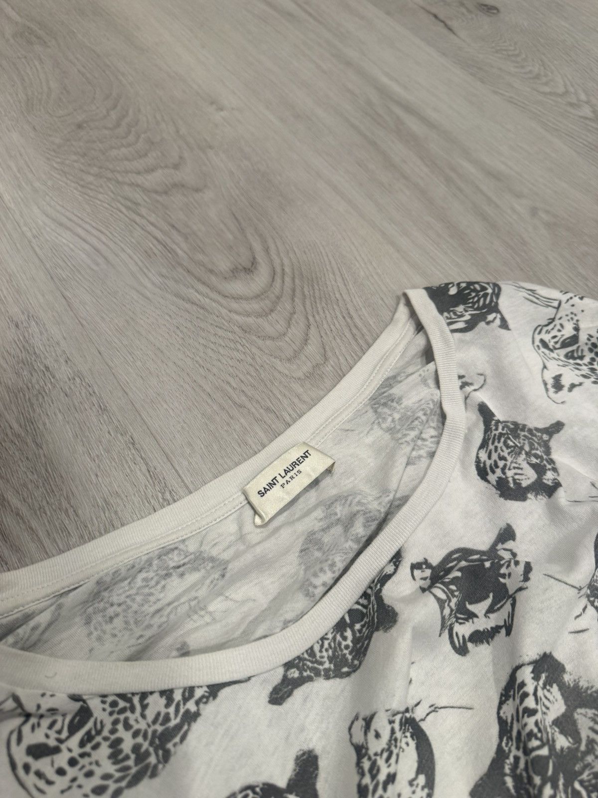 Saint Laurent Paris s/s 2015 tiger cropped tee!! Size US S / EU 44-46 / 1 - 6 Thumbnail