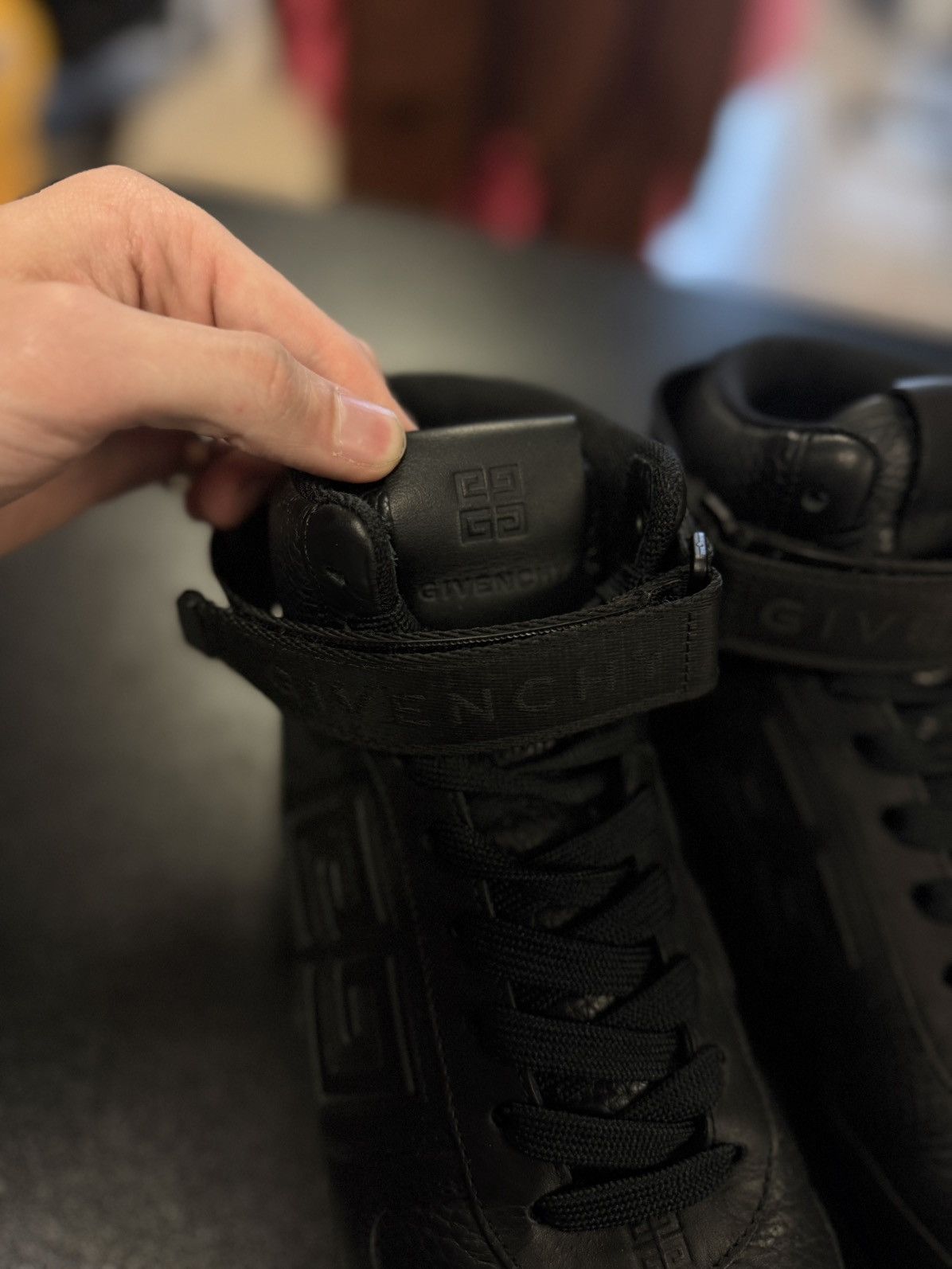 Versace Black Versace High Top Size 41EU/8US Black Leather 🧼 Size US 8 / EU 41 - 6 Thumbnail